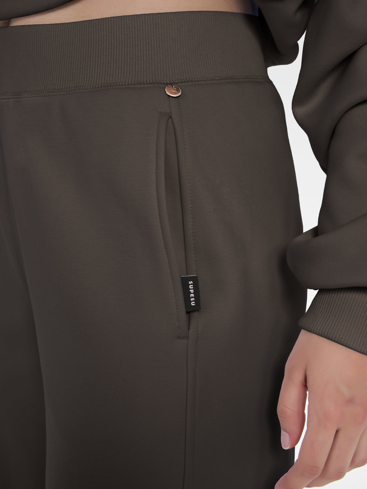 Cubby Barrel Leg Pants, High Waisted