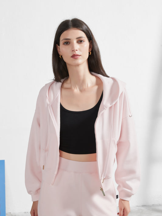 Cubby Zip Up Hoodie - Cropped & Reversible