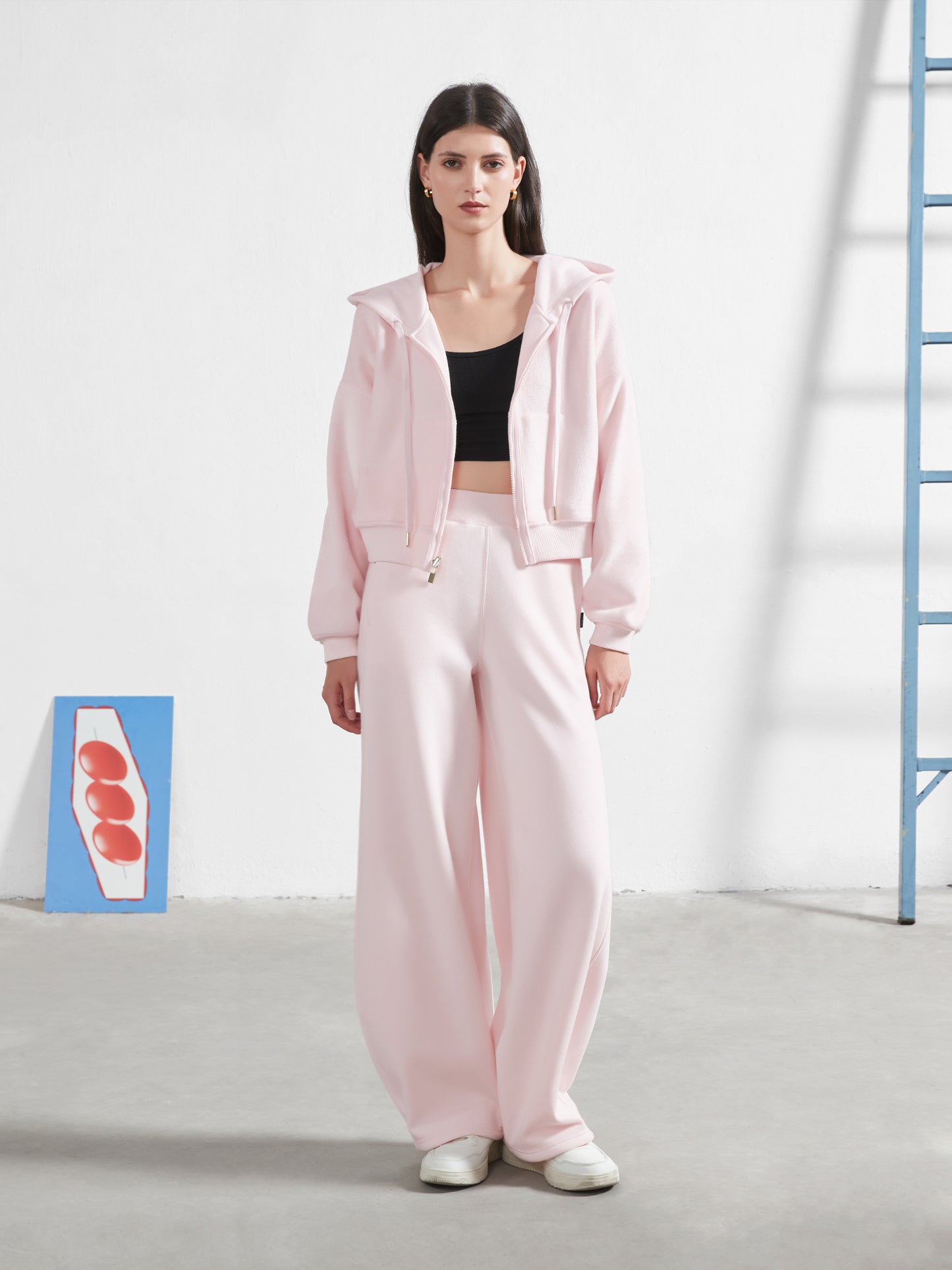 Cubby Zip Up Hoodie - Cropped & Reversible