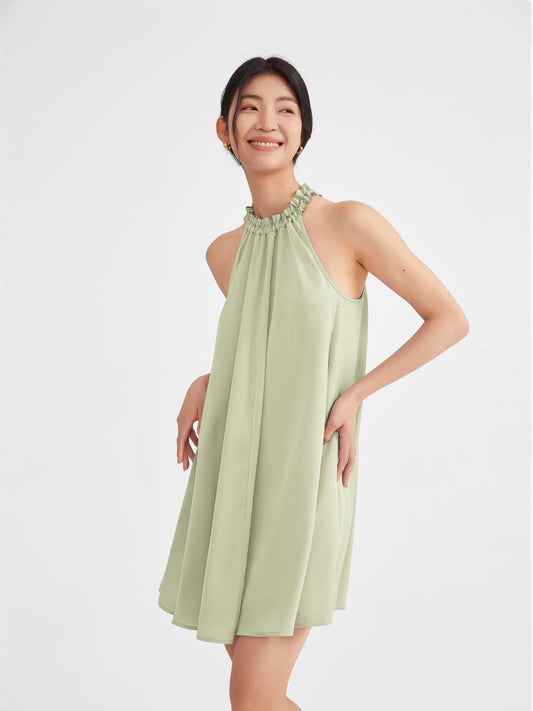 Rosa Halter Neck Mini Dress