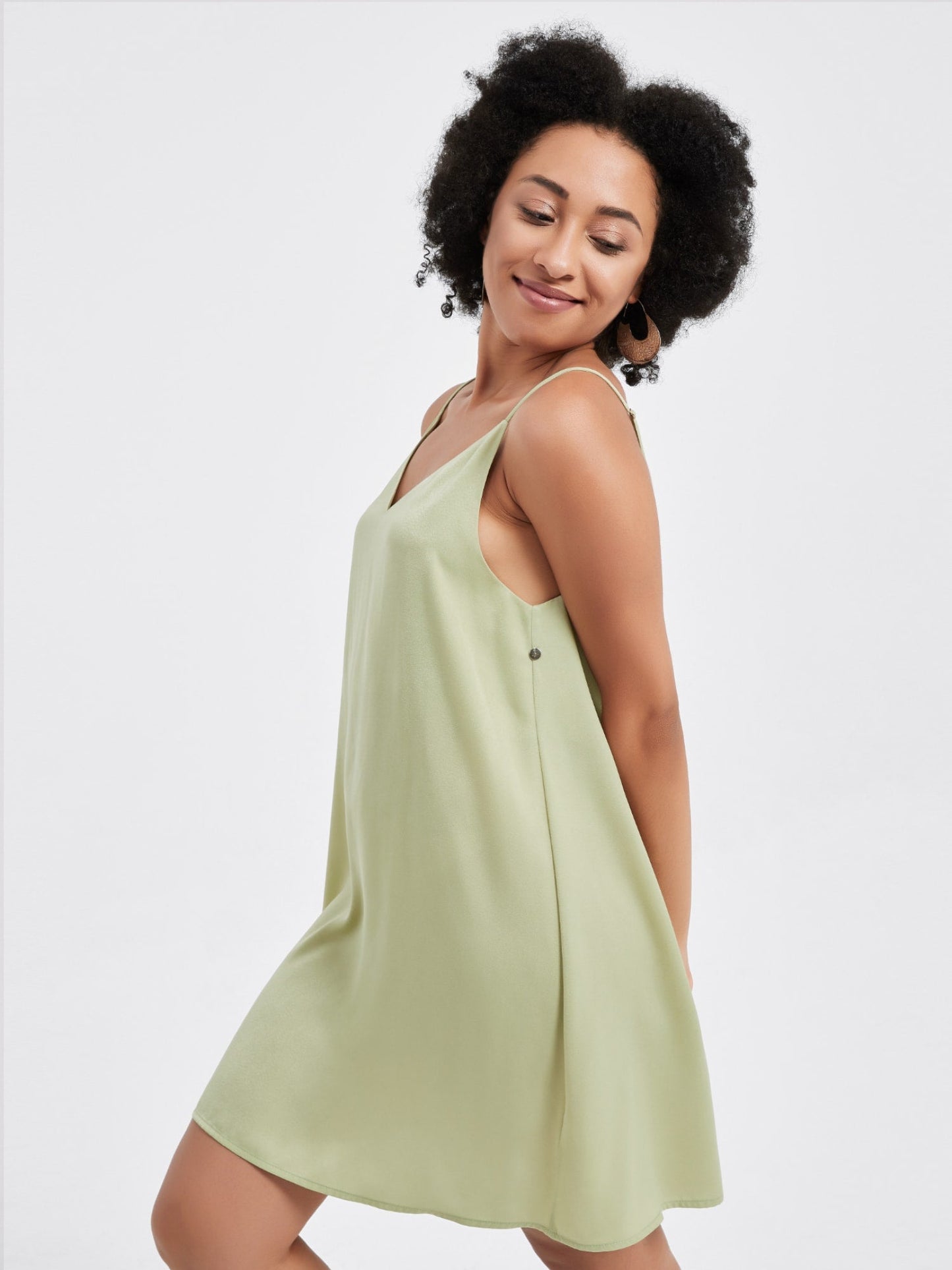 Serena Mini Slip Dress | Muted