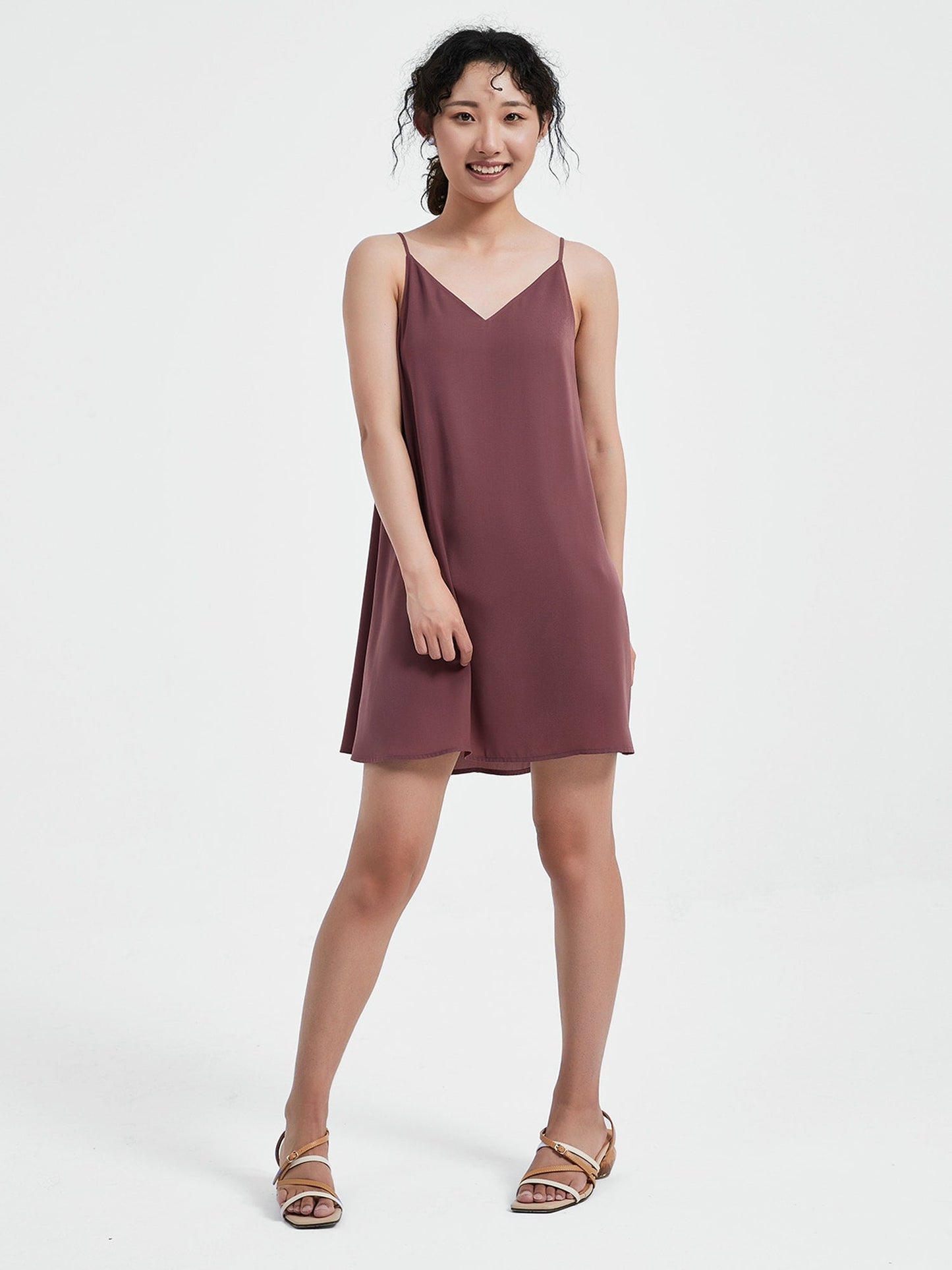 Serena Mini Slip Dress | Muted