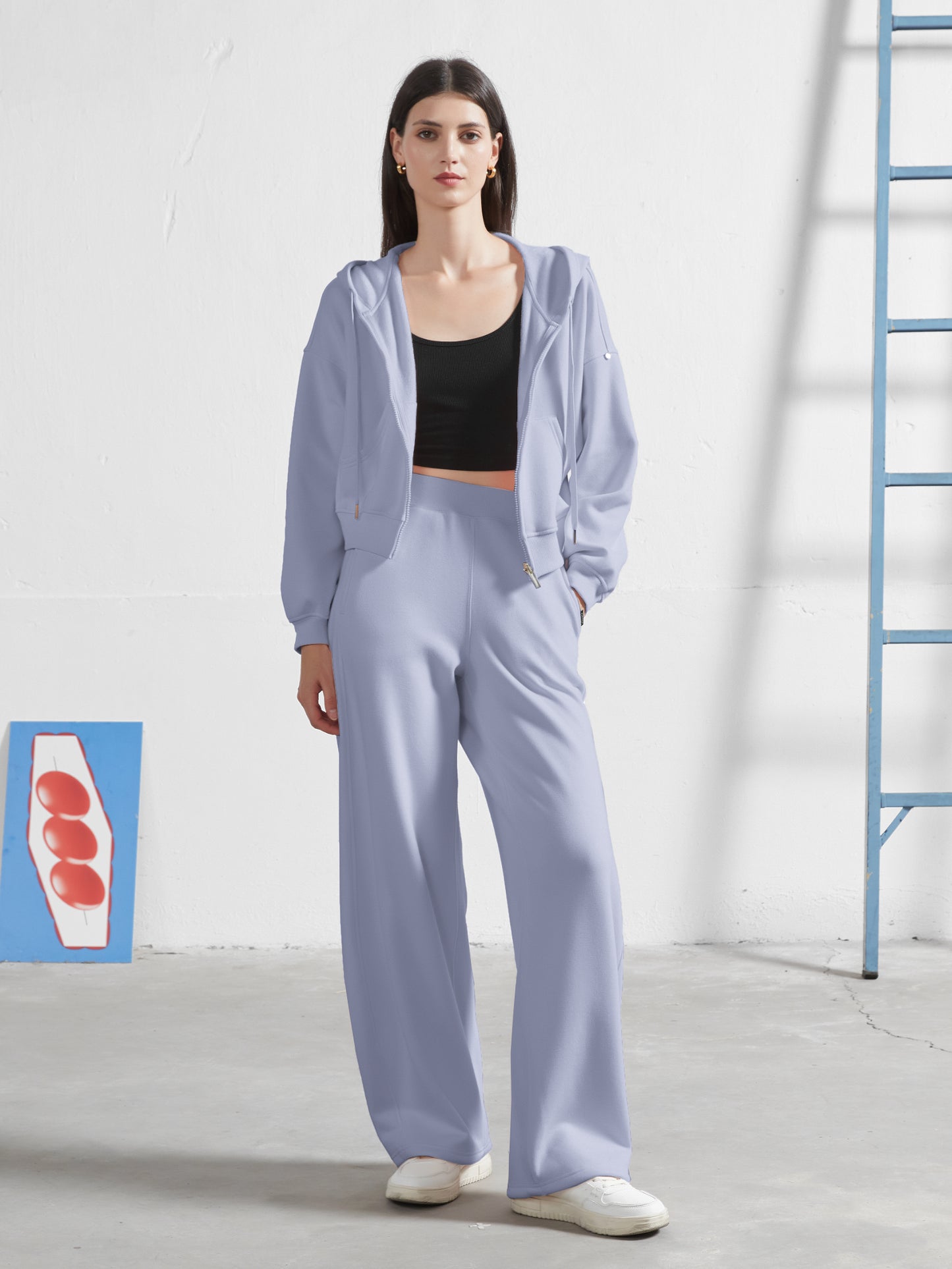 Cubby Barrel Leg Pants, High Waisted | Core Colors