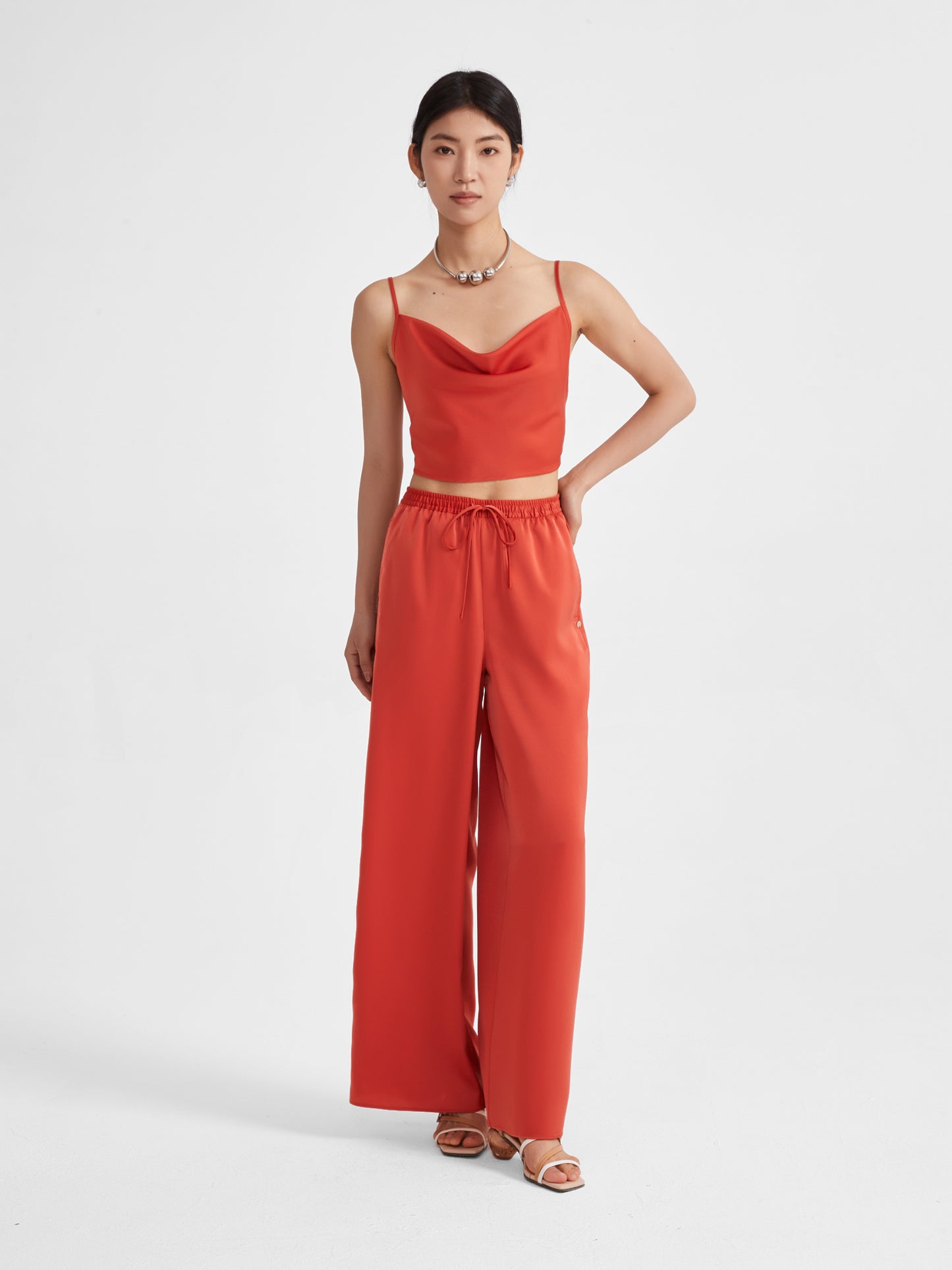 Eden Top, Cropped | Upgraded 140g Satin
