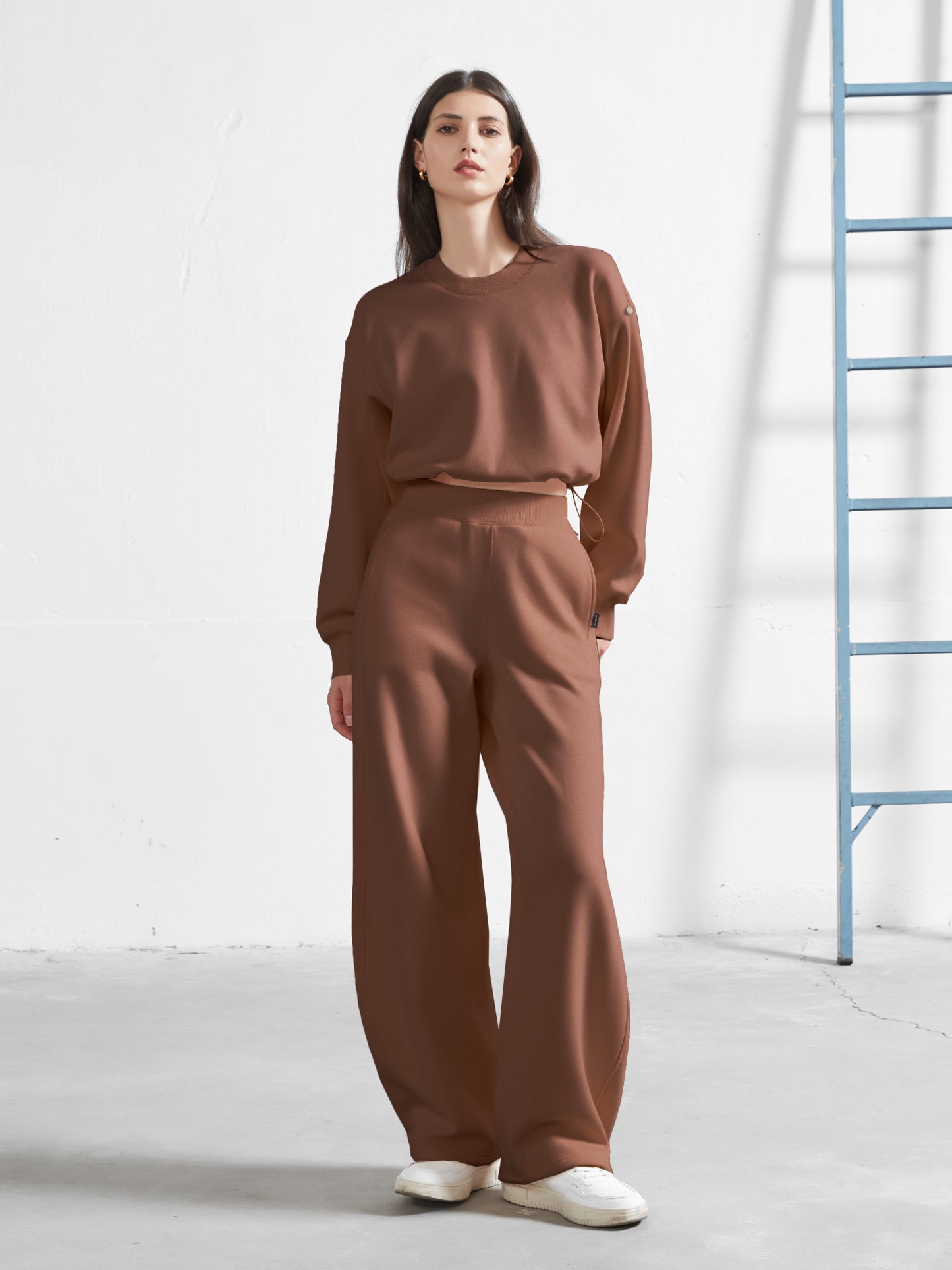 Cubby Barrel Leg Pants, High Waisted