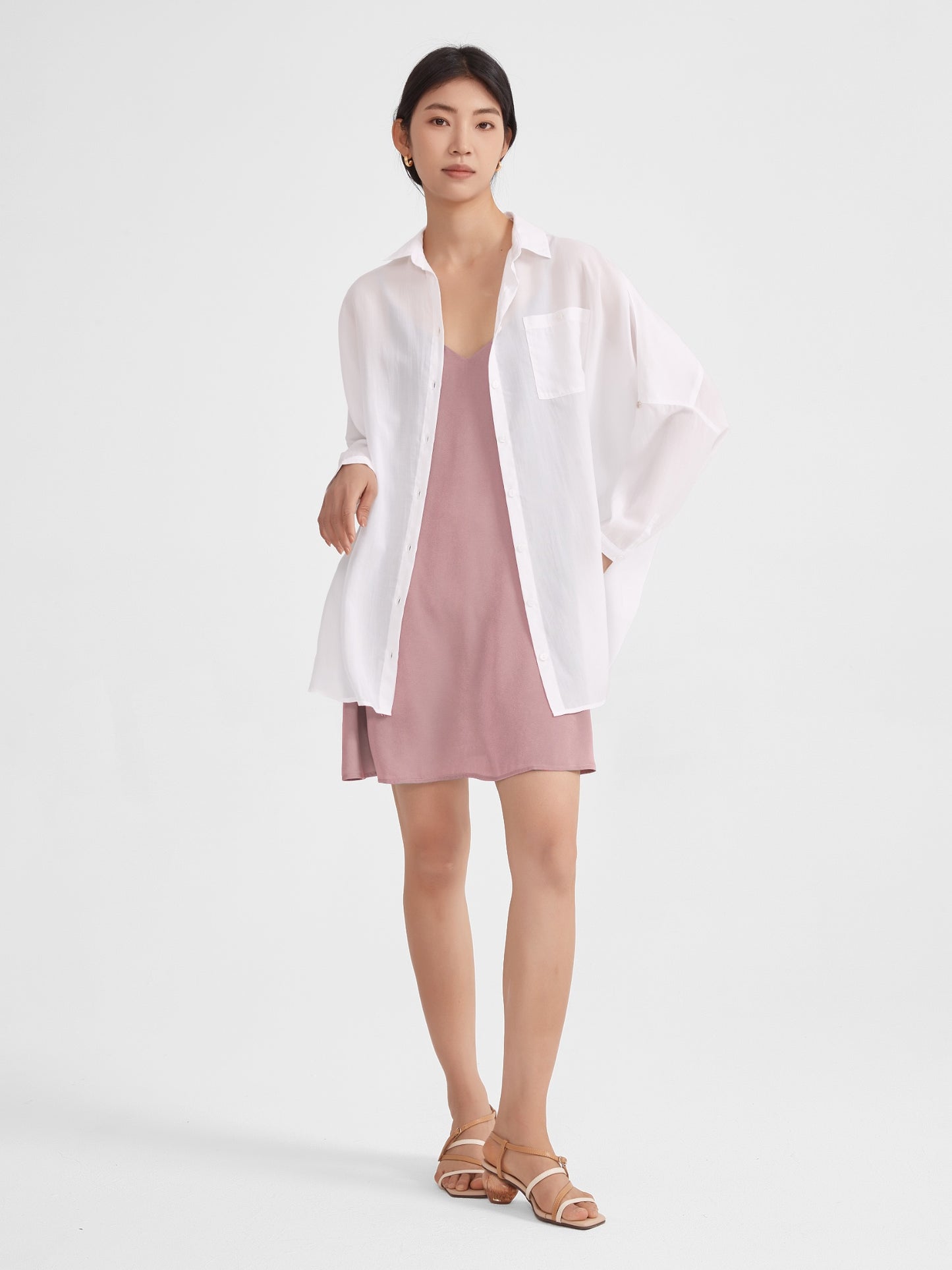 Serena Mini Slip Dress | Muted