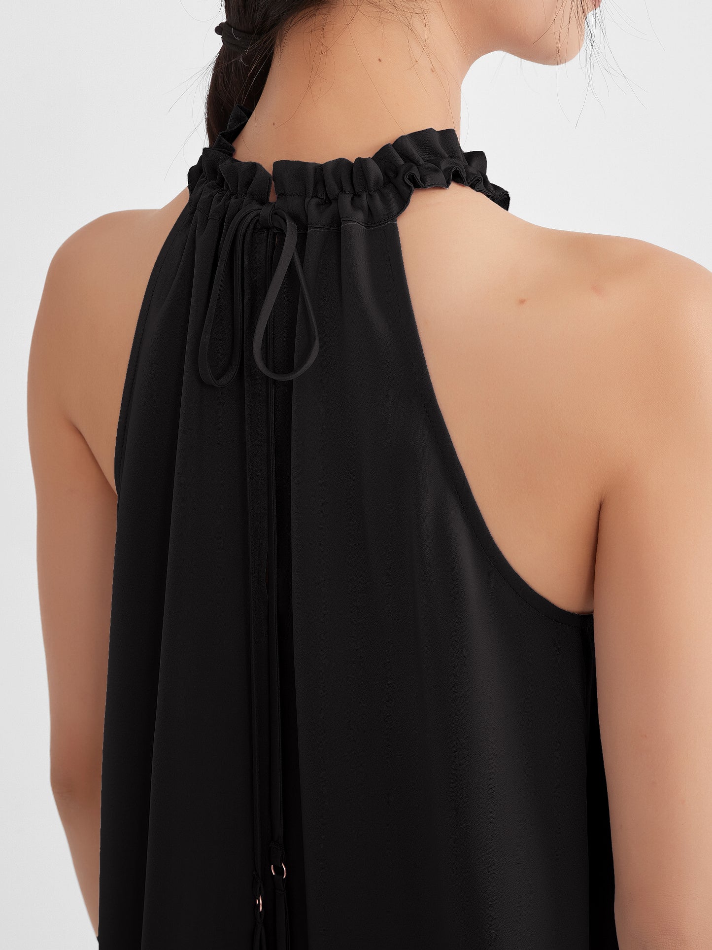 Rosa Halter Neck Mini Dress | Upgraded 140g Satin