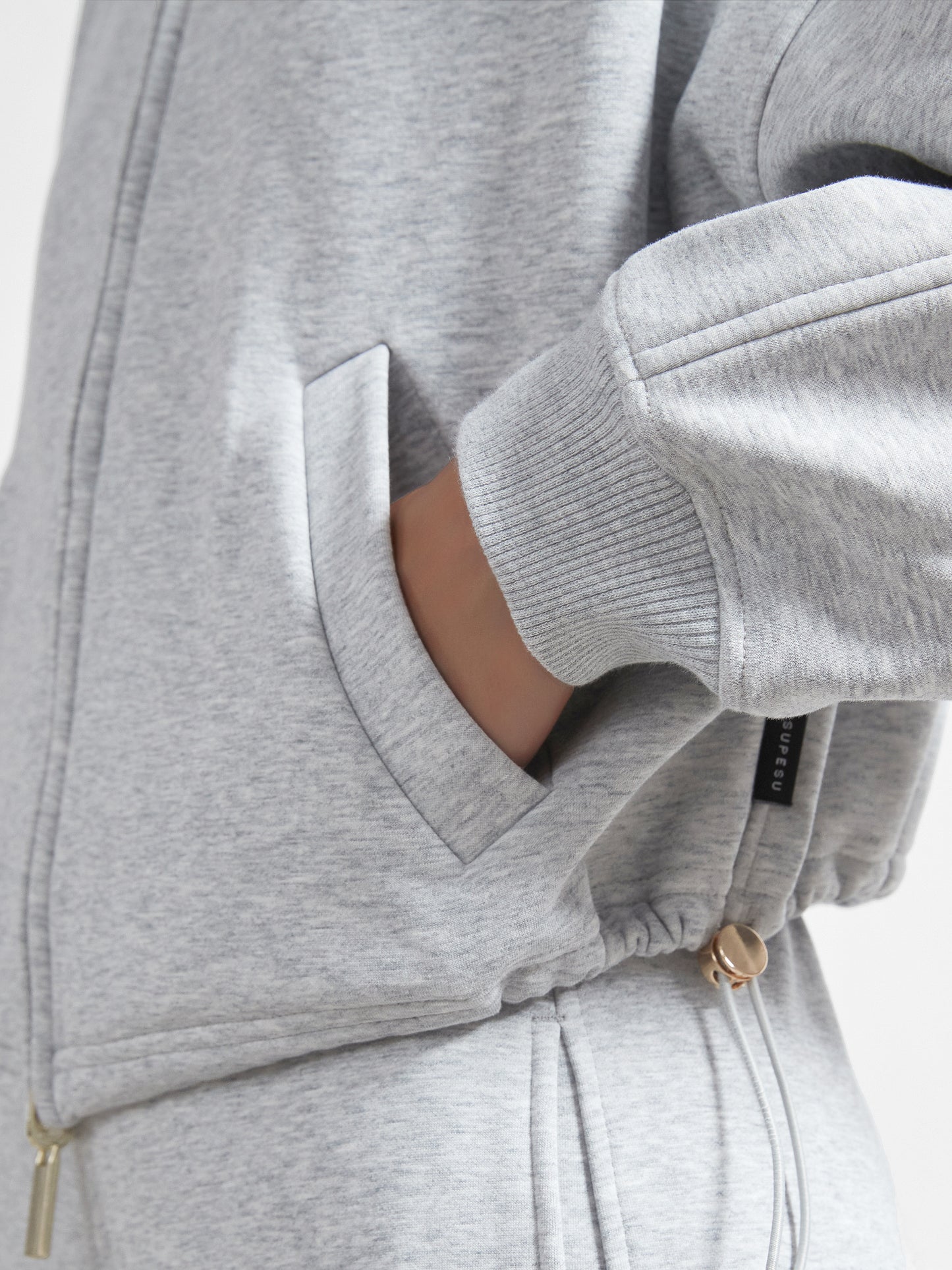 Cubby Mockneck Zip-Up, Cropped