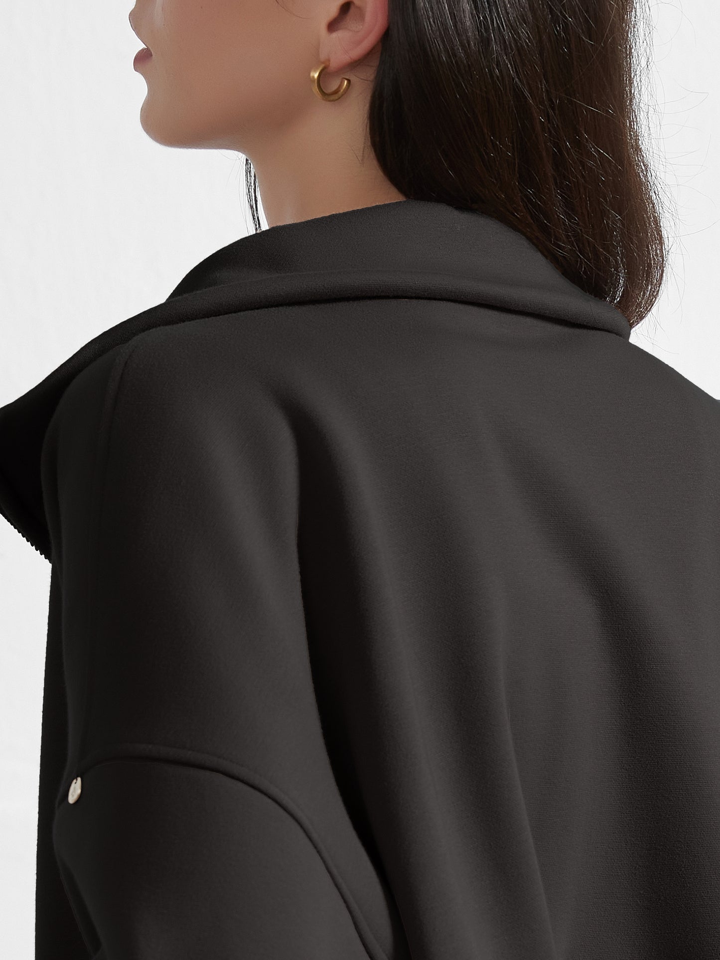 Cubby Mockneck Zip-Up, Cropped