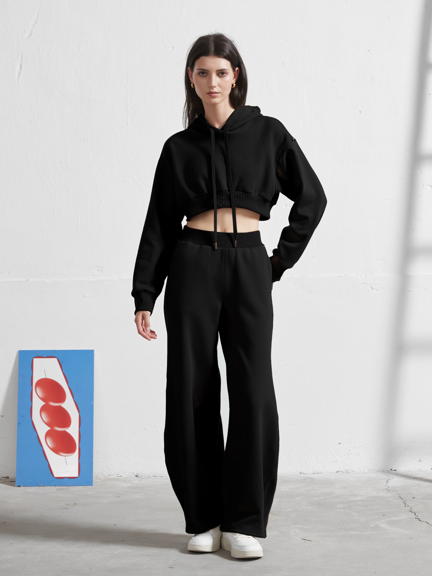 Cubby Barrel Leg Pants, High Waisted | Core Colors