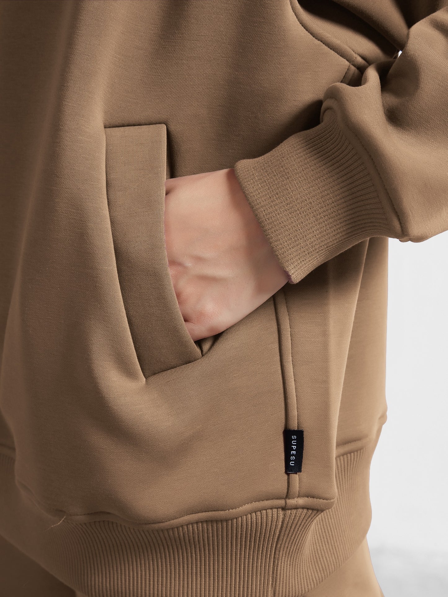 Cubby Half Zip-up Sweatshirt, Oversized