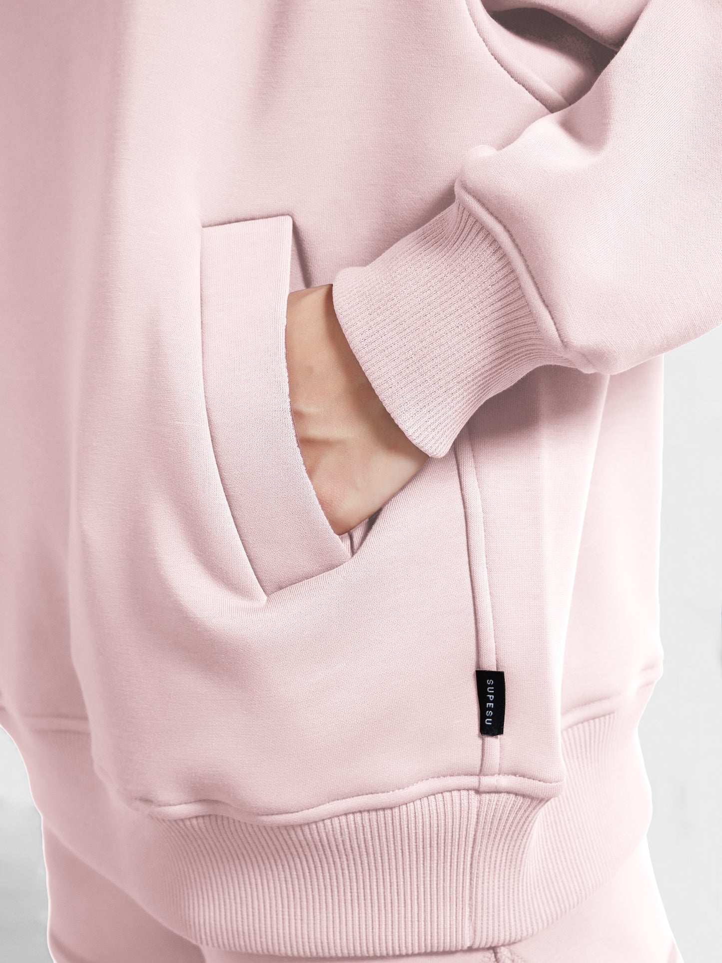 Cubby Half Zip-up Sweatshirt, Oversized