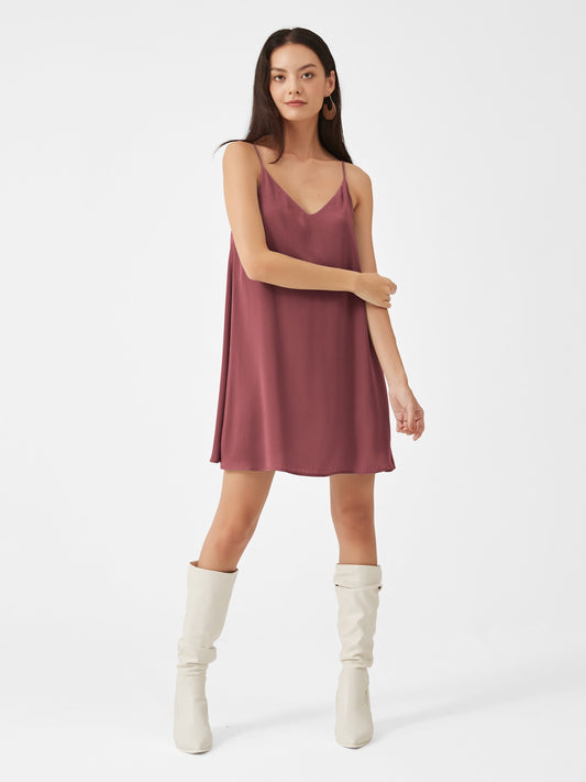 Serena Mini Slip Dress | Muted