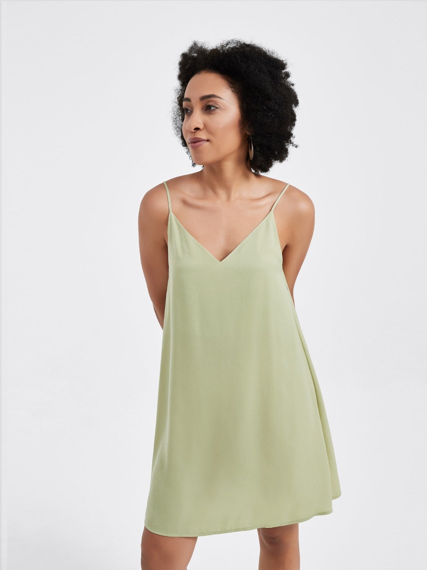 Serena Mini Slip Dress | Muted