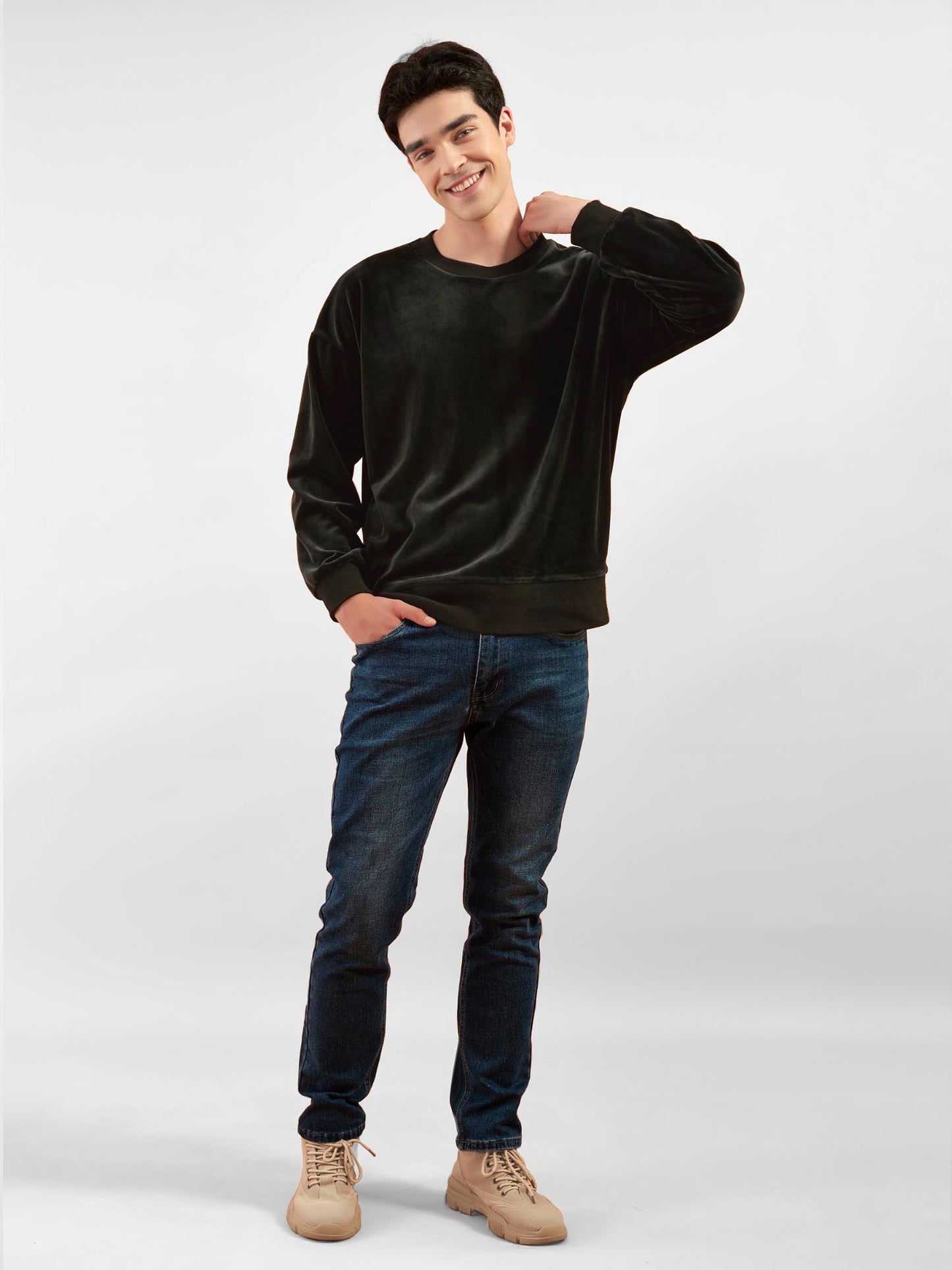 D.LIGHT Velour Sweater