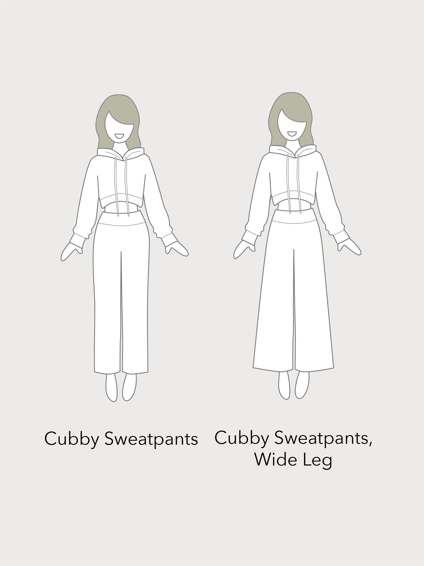 Cubby Sweatpants, Wide Leg｜Core Colors