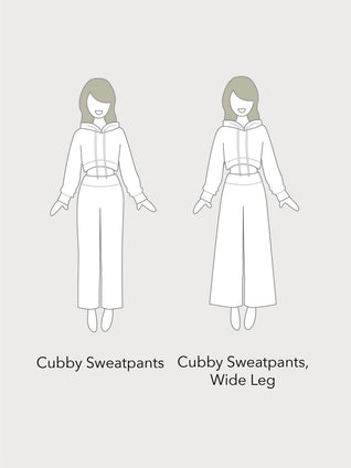 Cubby Sweatpants, Wide Leg｜Core Colors