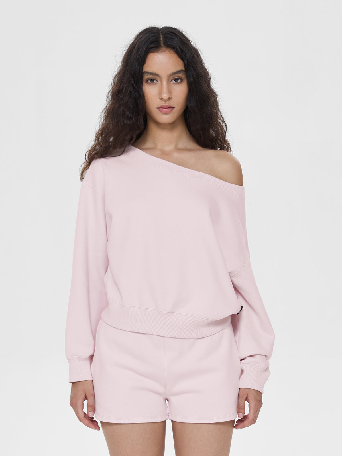 Cubby Off-Shoulder Sweatshirt