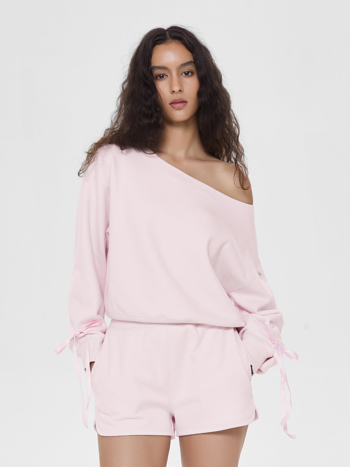 Cubby Off-Shoulder Sweatshirt