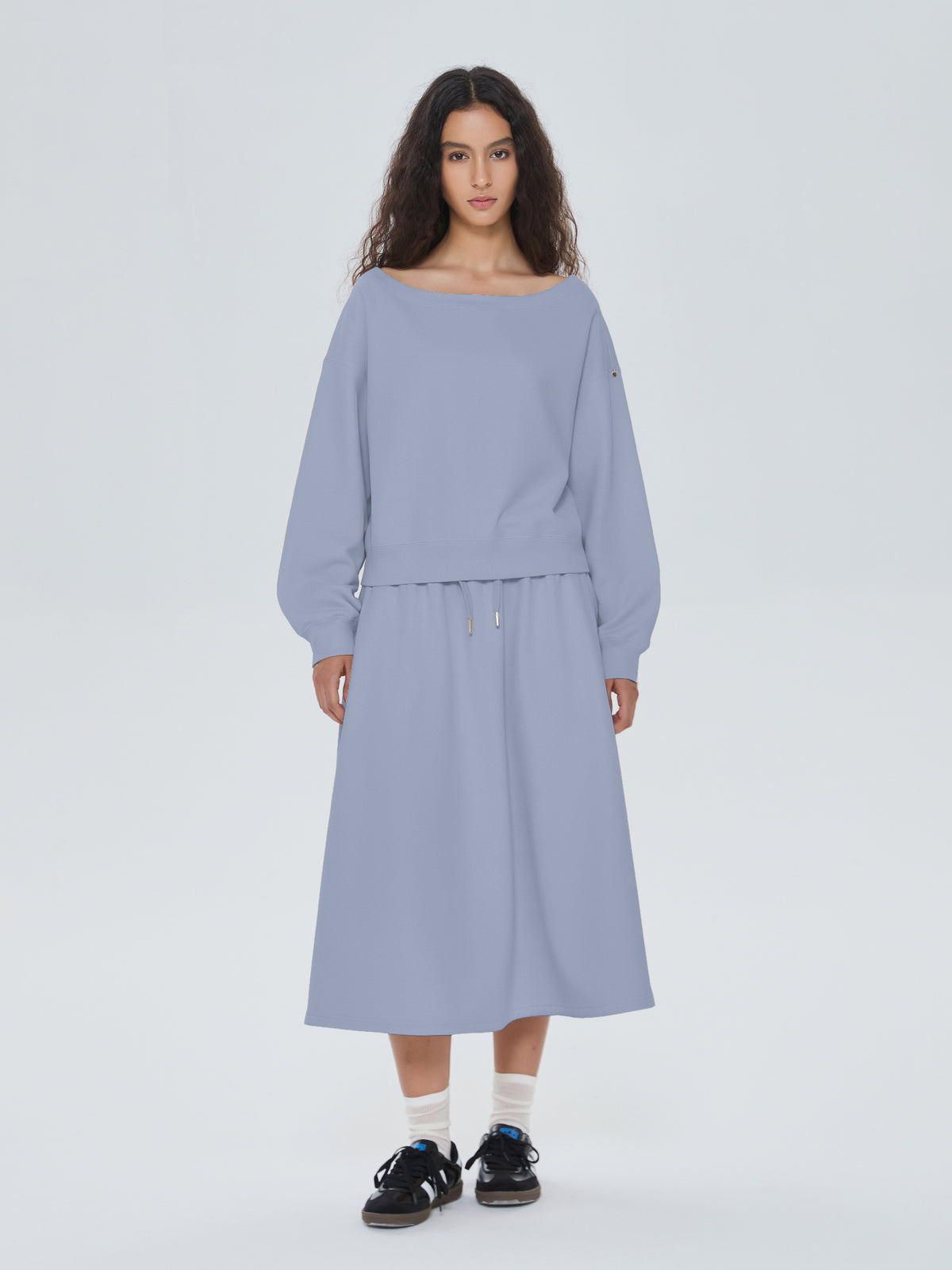 Cubby Off-Shoulder Sweatshirt