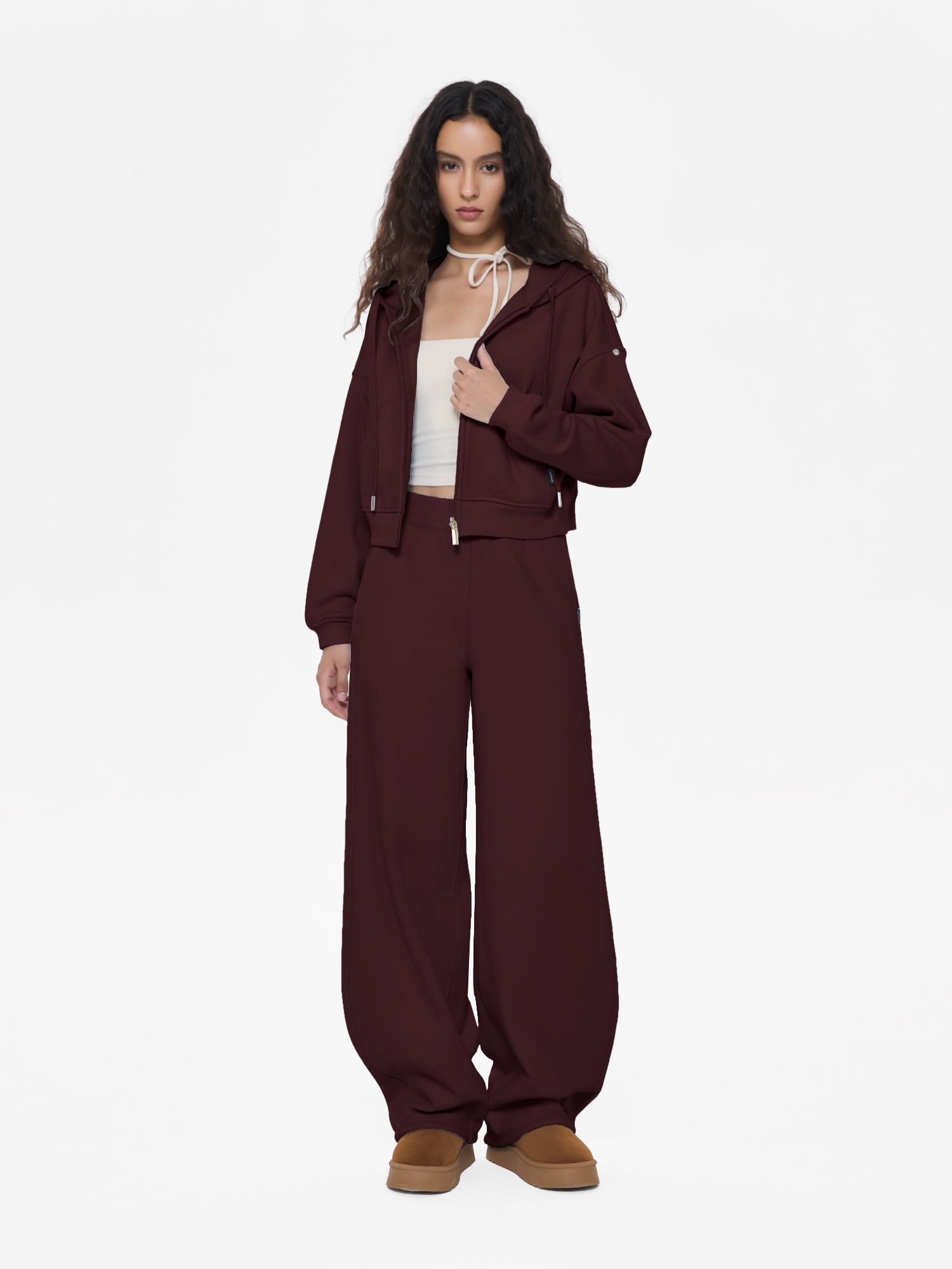 Cubby Barrel Leg Pants, High Waisted