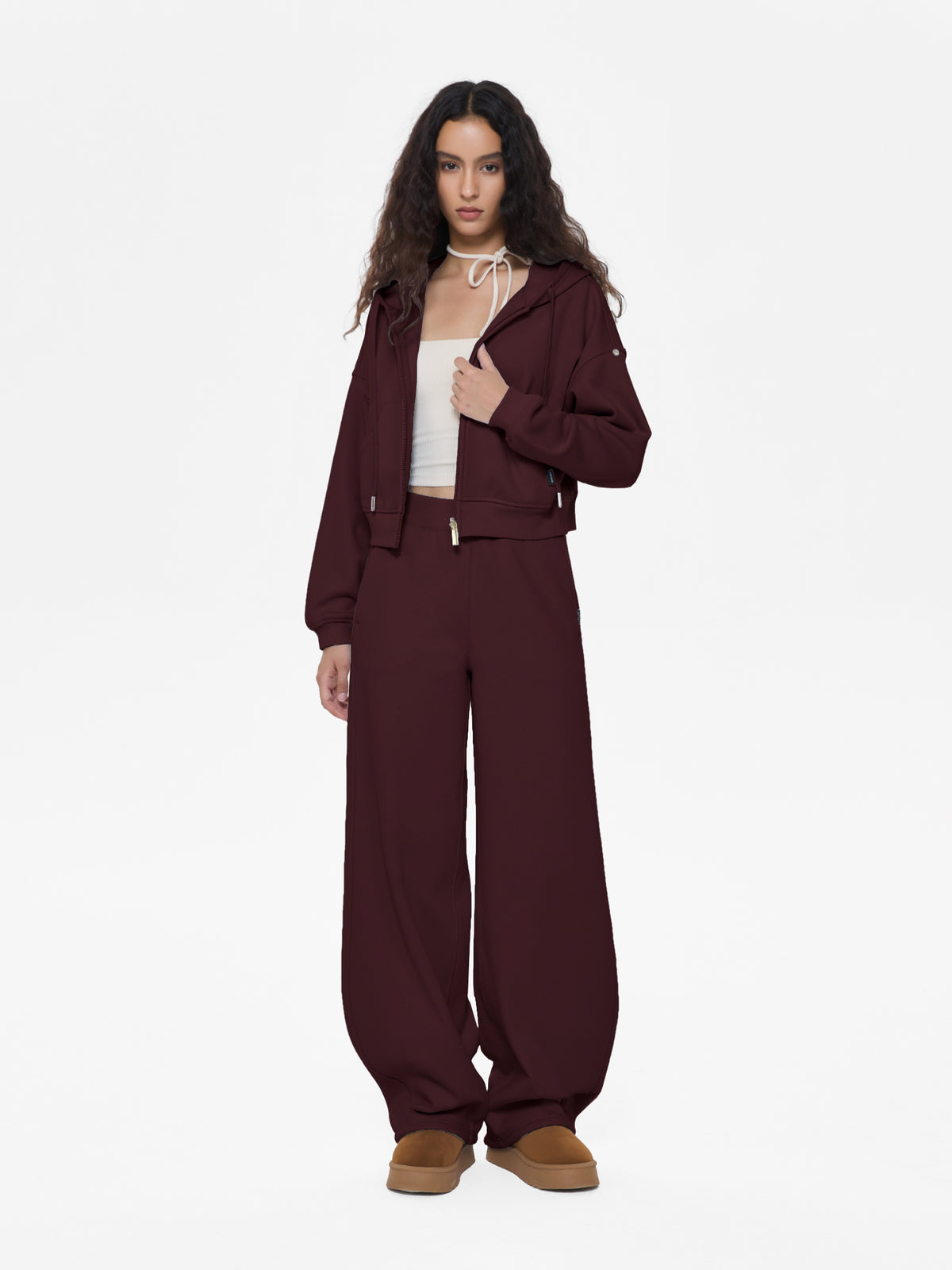 Cubby Barrel Leg Pants, High Waisted