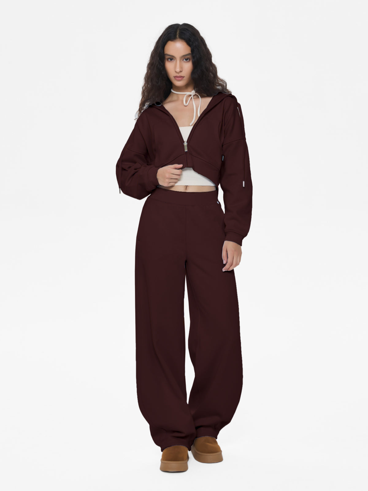 Cubby Barrel Leg Pants, High Waisted
