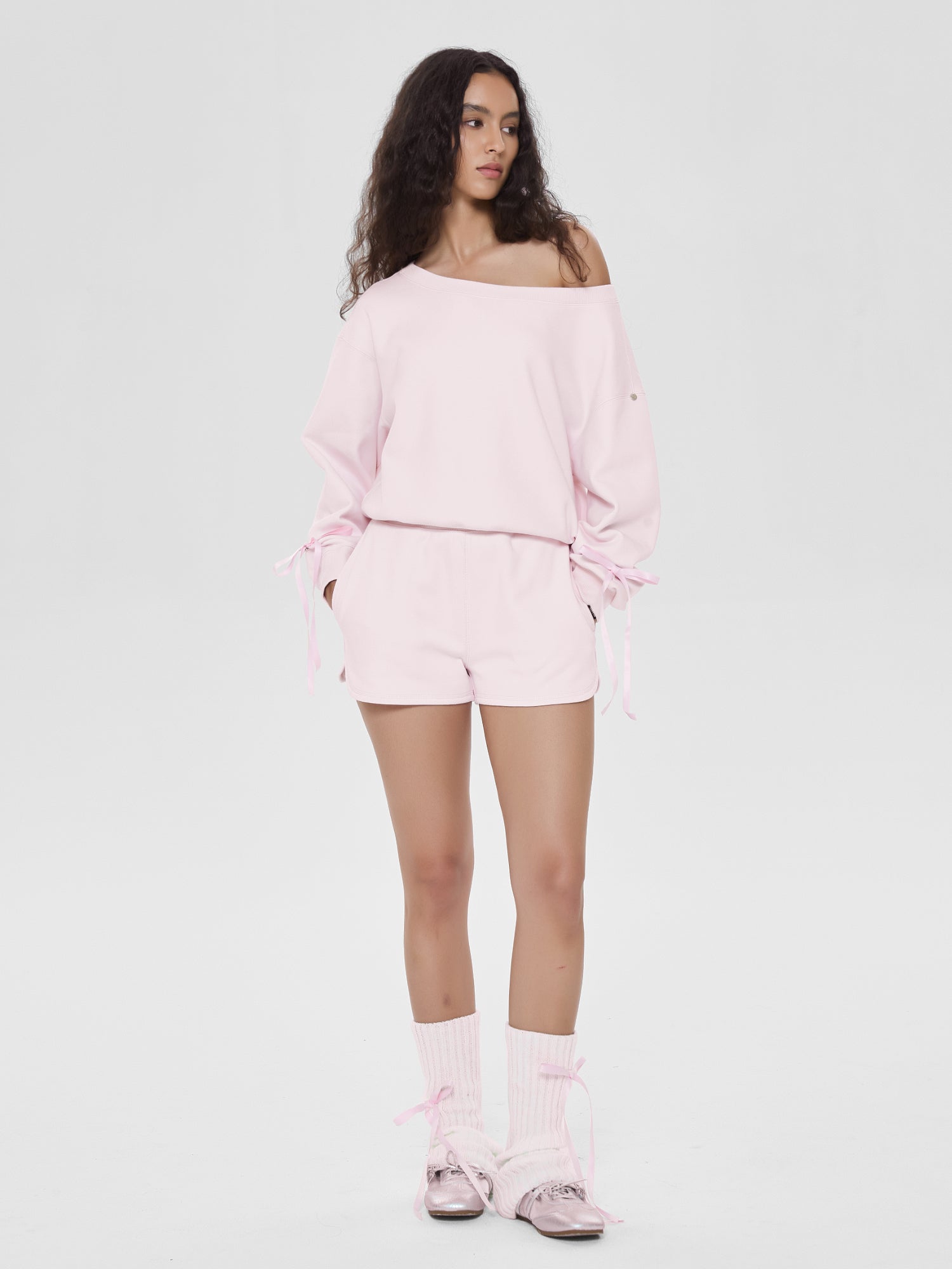 Cubby Off-Shoulder Sweatshirt