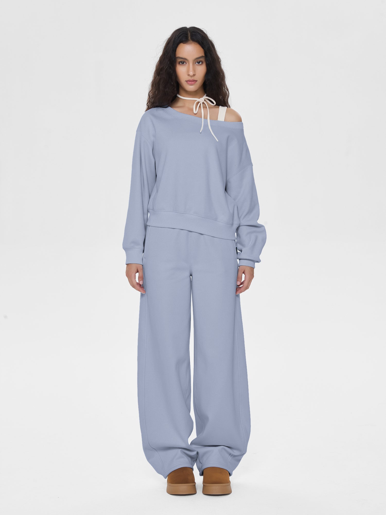 Cubby Off-Shoulder Sweatshirt