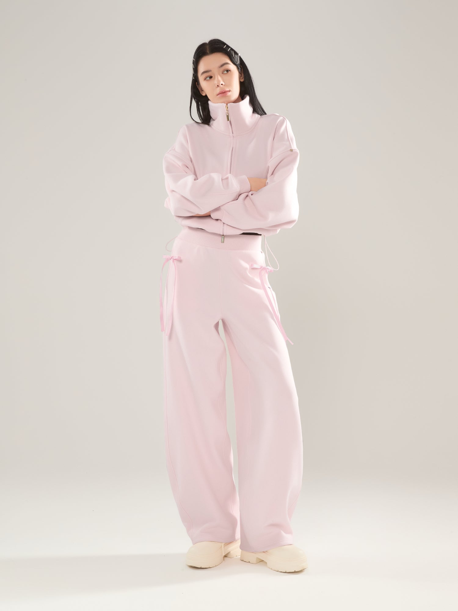 🎀 Cubby Barrel Leg Pants, High Waisted