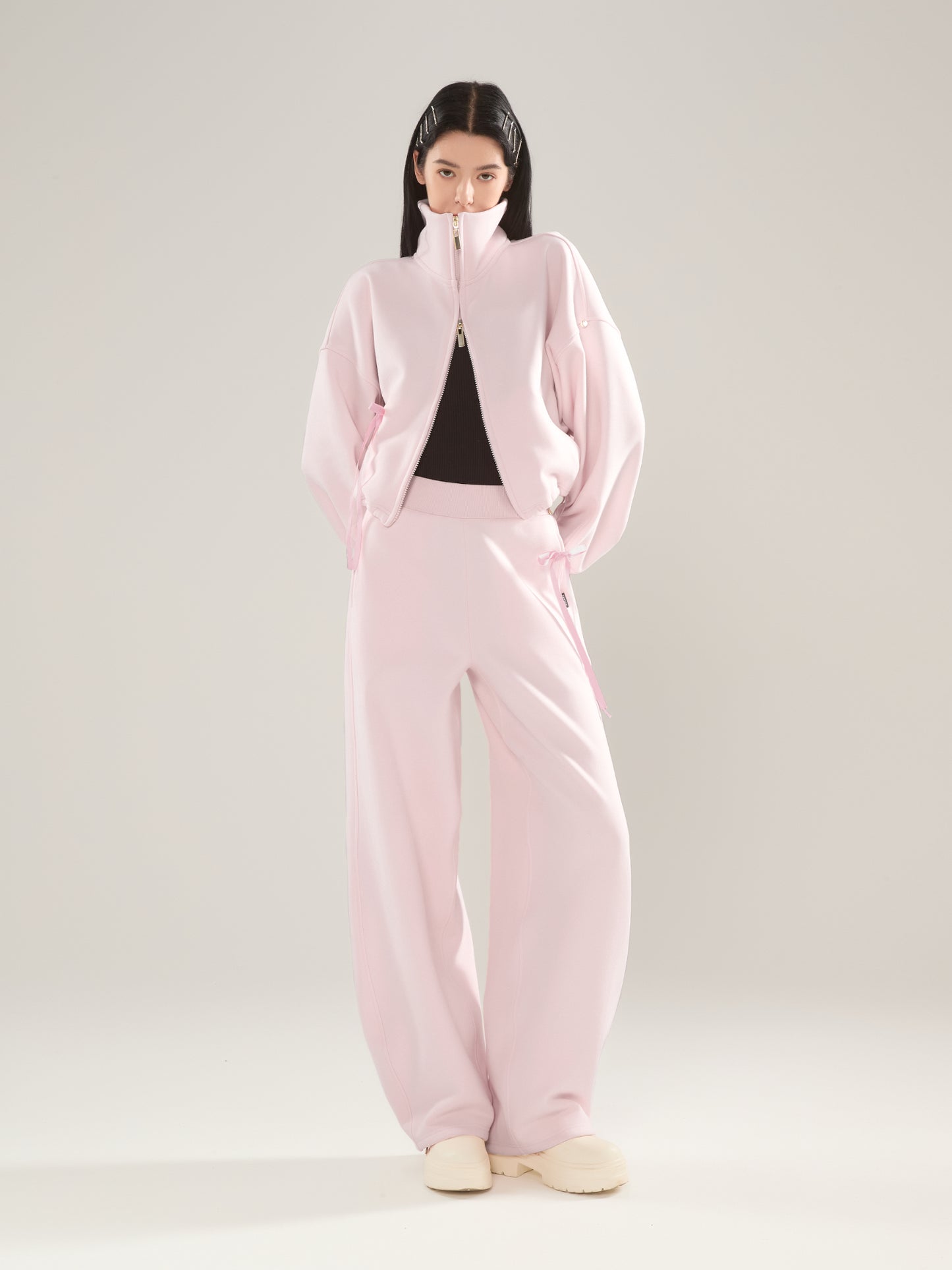 🎀 Cubby Barrel Leg Pants, High Waisted