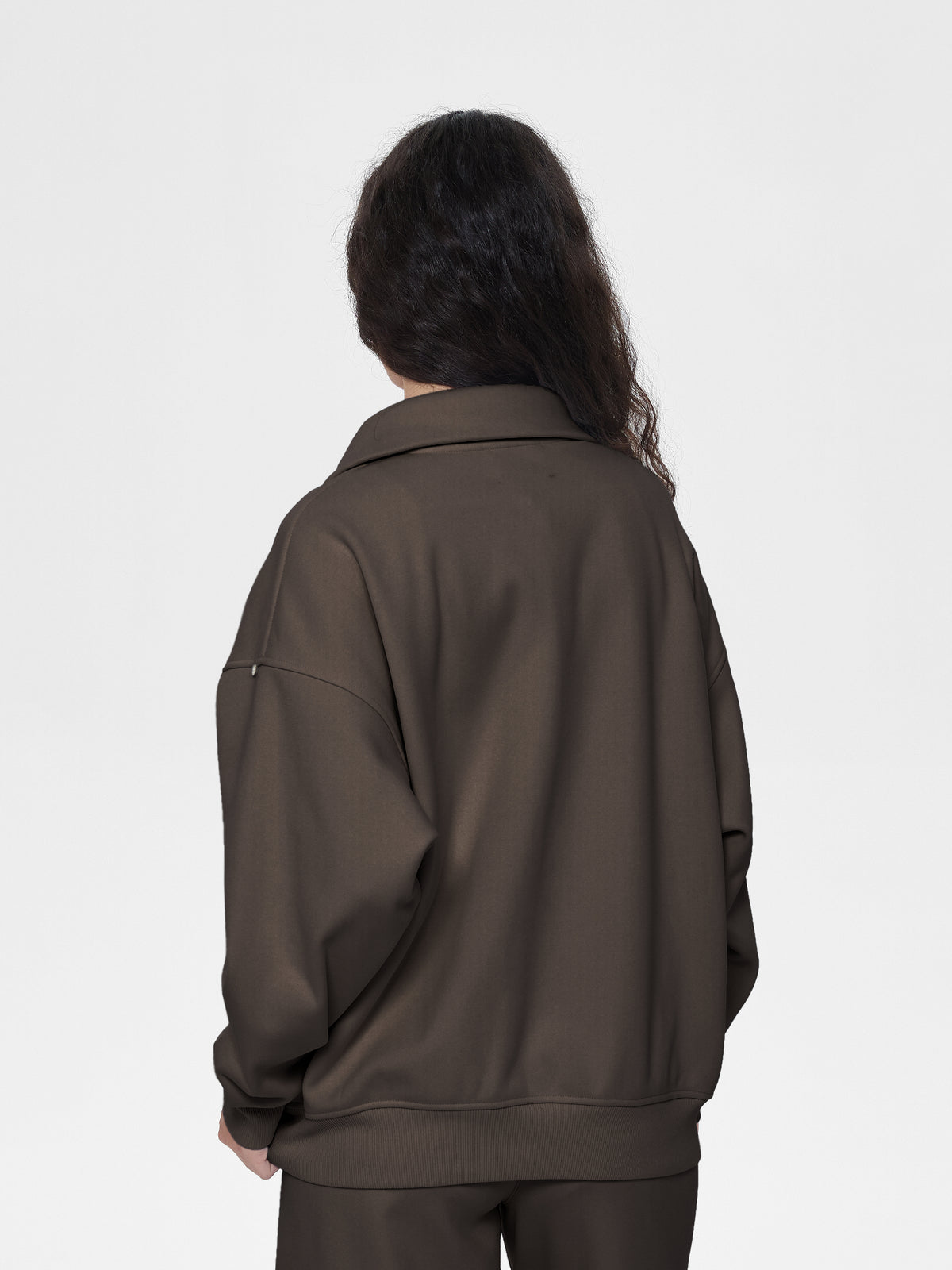 Cubby Half Zip-up Sweatshirt, Oversized
