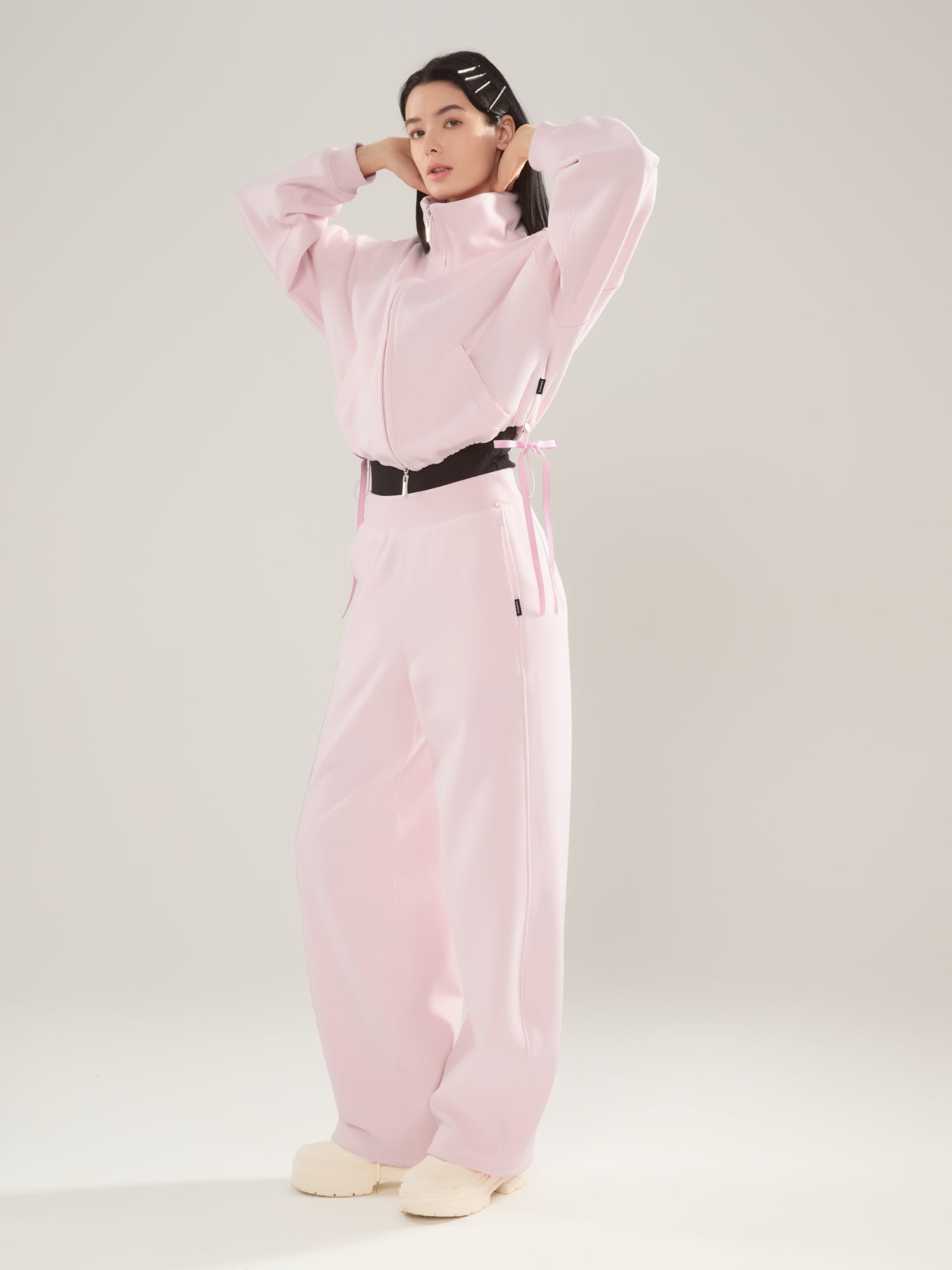 🎀 Cubby Mockneck Zip-Up, Cropped