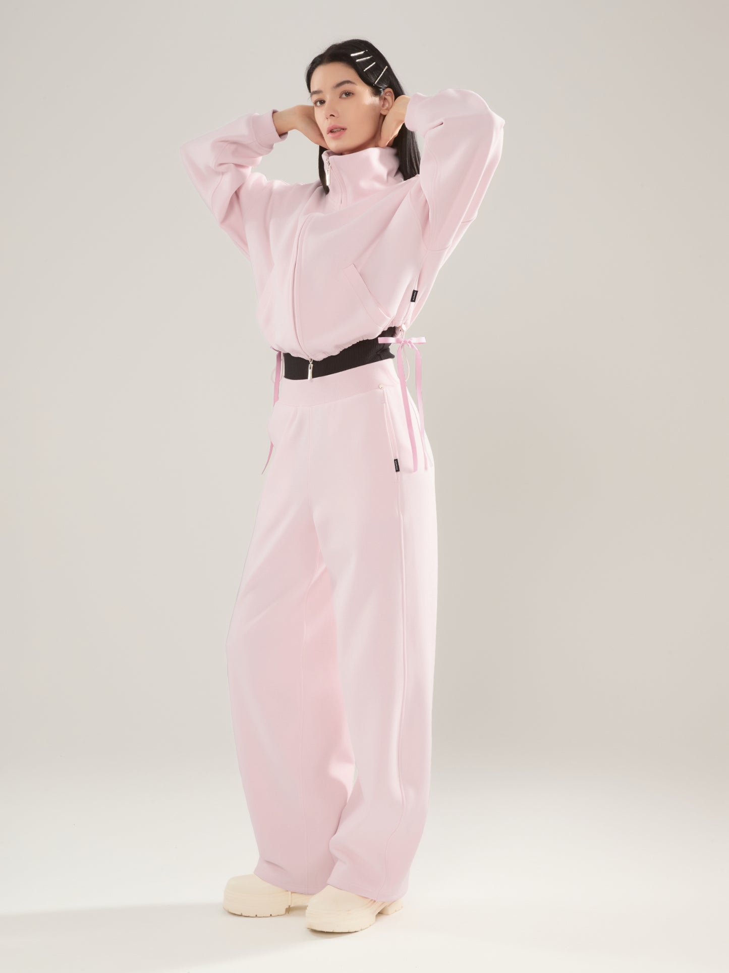 🎀 Cubby Mockneck Zip-Up, Cropped