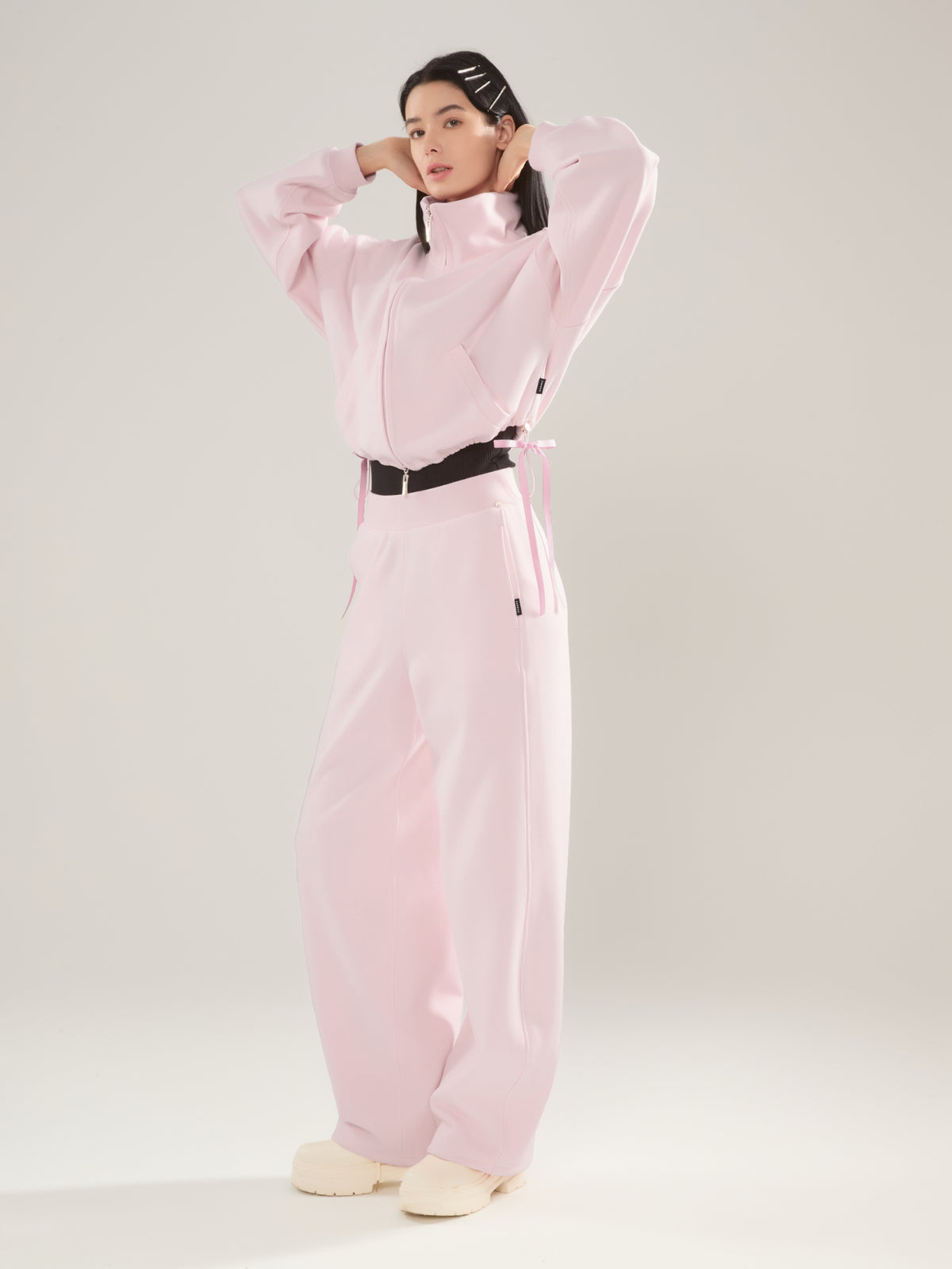 🎀 Cubby Mockneck Zip-Up, Cropped