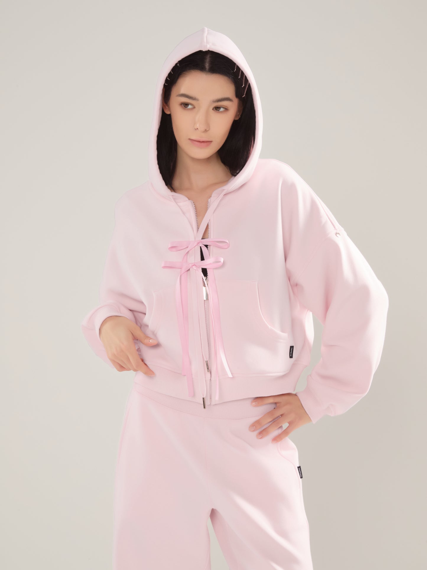 🎀 Cubby Zip Up Hoodie - Cropped & Reversible