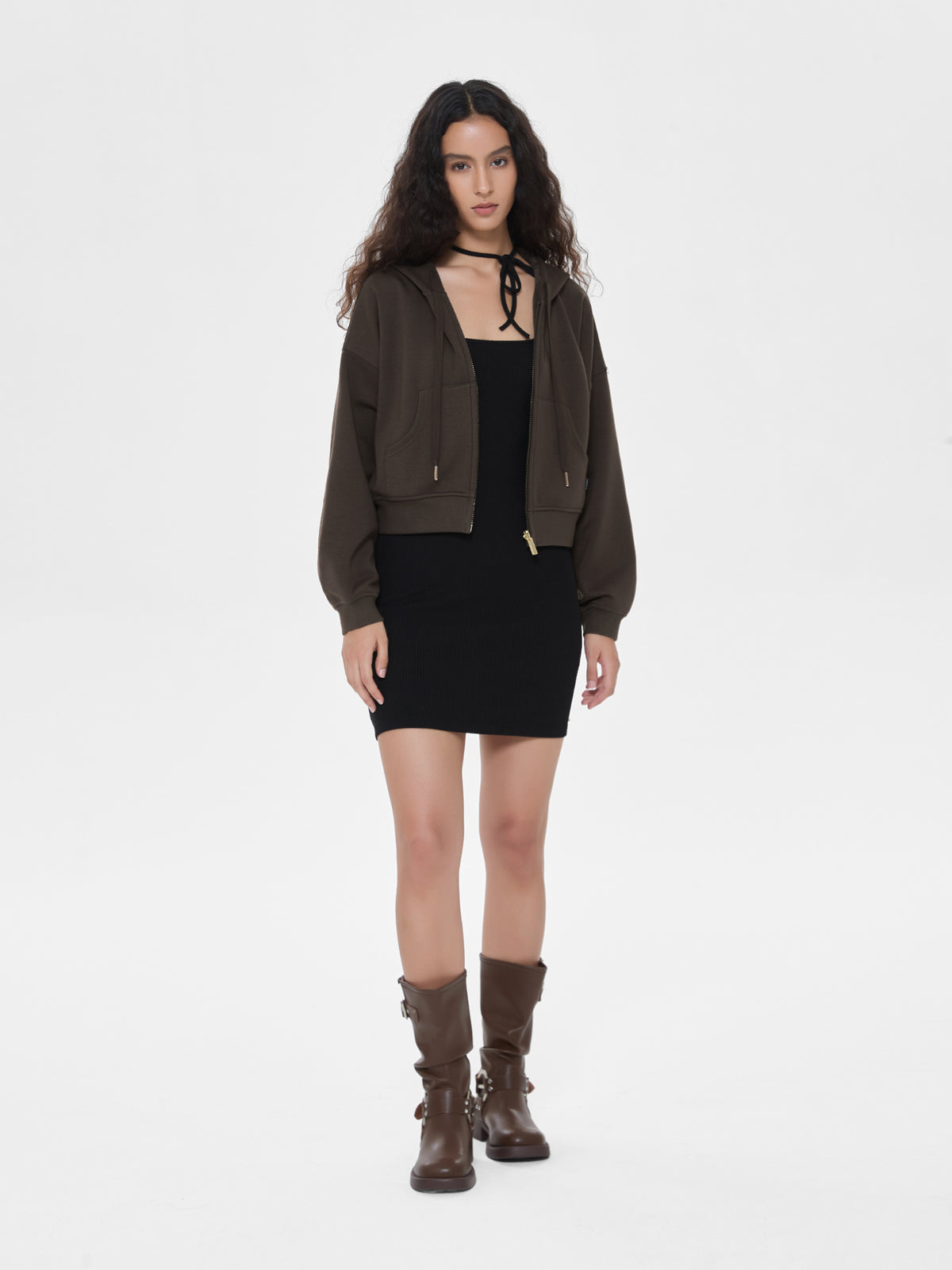 Cubby Zip Up Hoodie - Cropped & Reversible