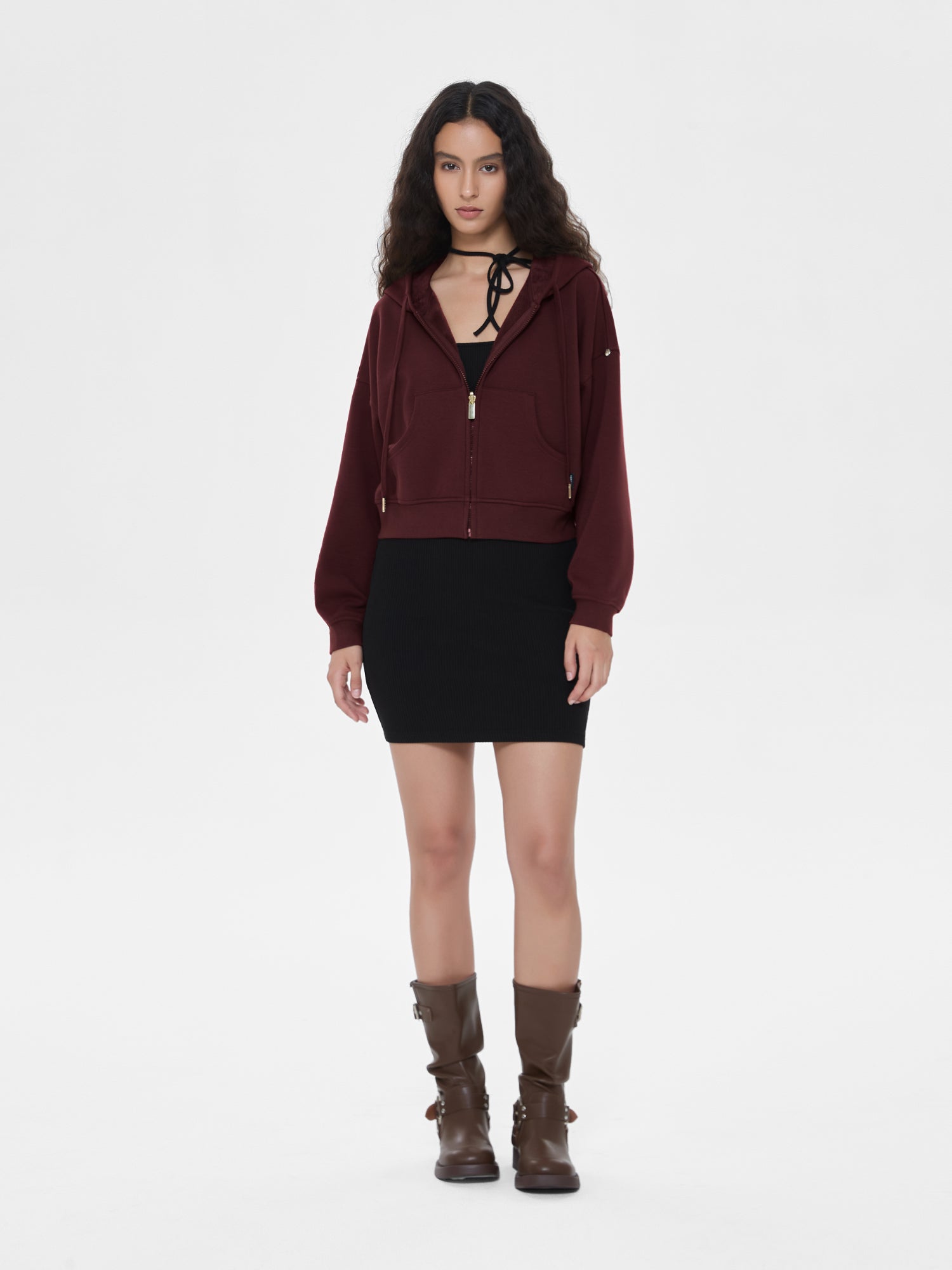 Cubby Zip Up Hoodie - Cropped & Reversible