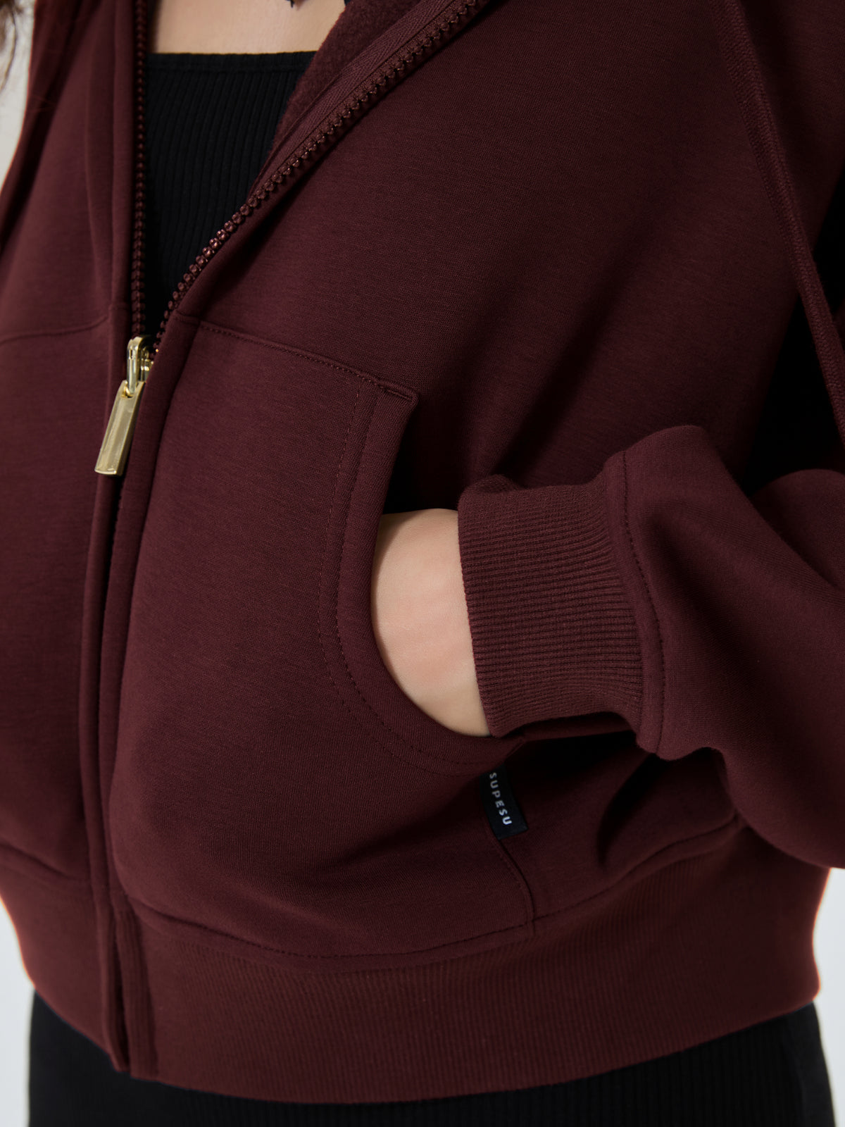 Cubby Zip Up Hoodie - Cropped & Reversible