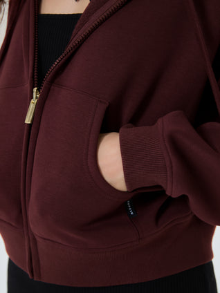 Cubby Zip Up Hoodie - Cropped & Reversible