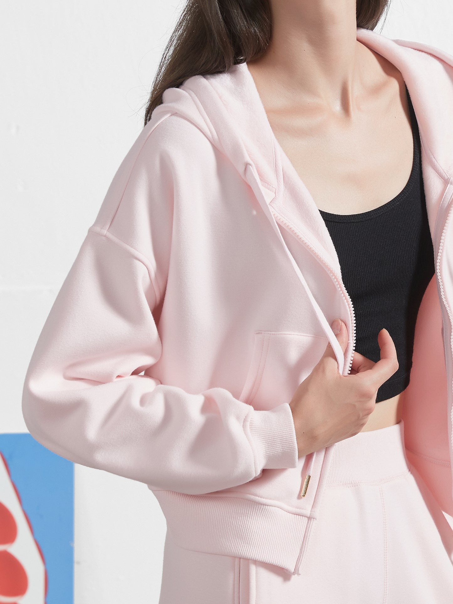 Cubby Zip Up Hoodie - Cropped & Reversible