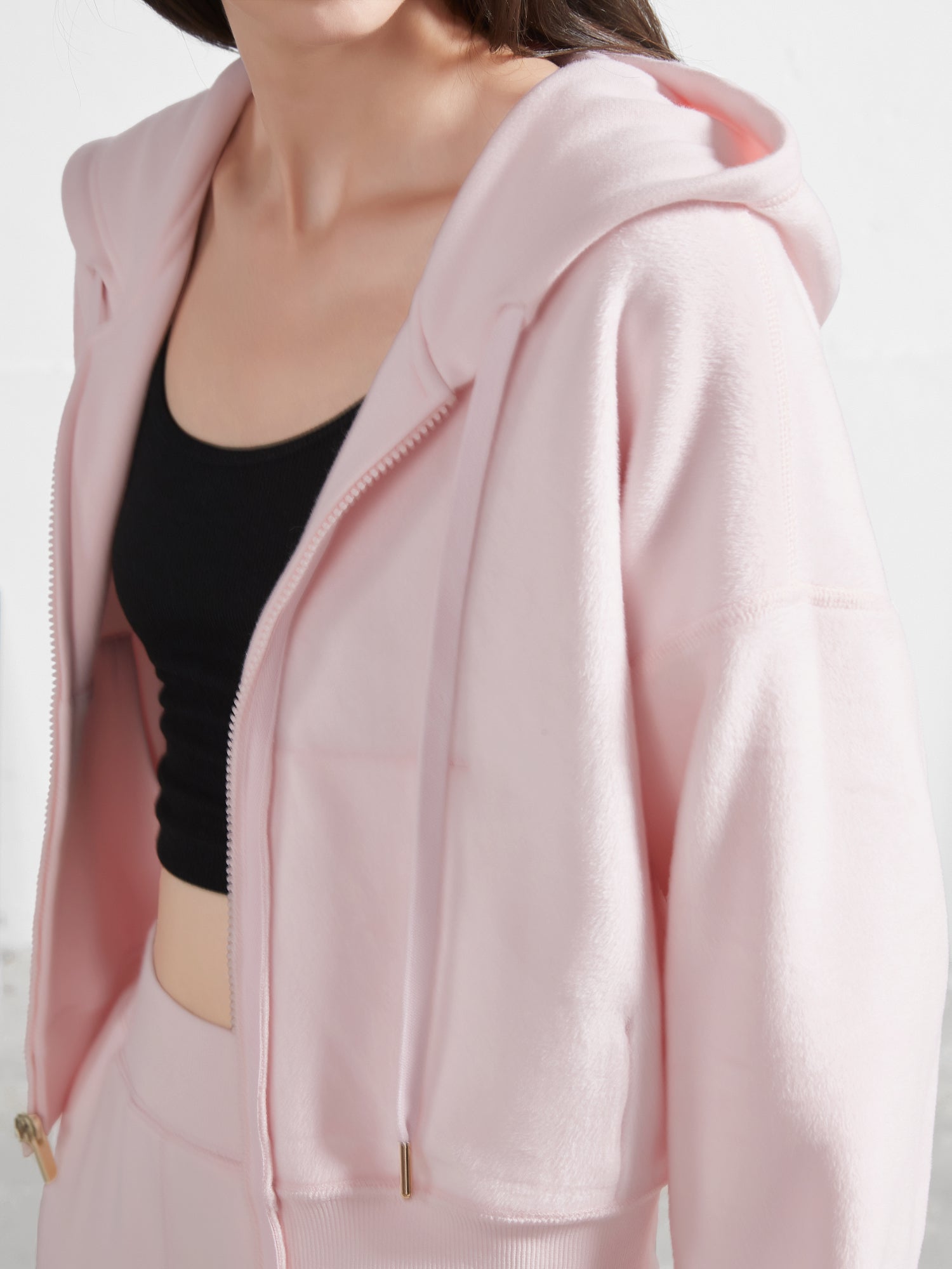 Cubby Zip Up Hoodie - Cropped & Reversible