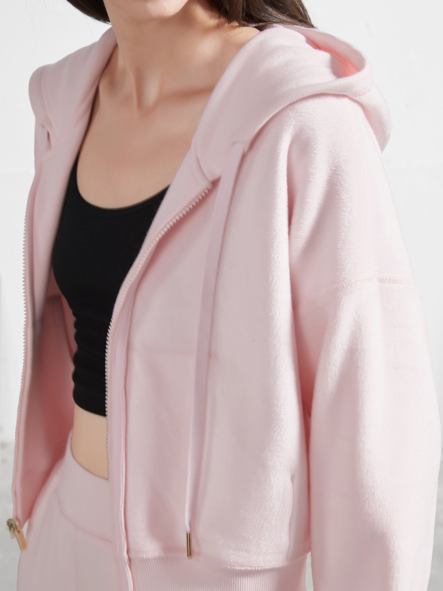 Cubby Zip Up Hoodie - Cropped & Reversible