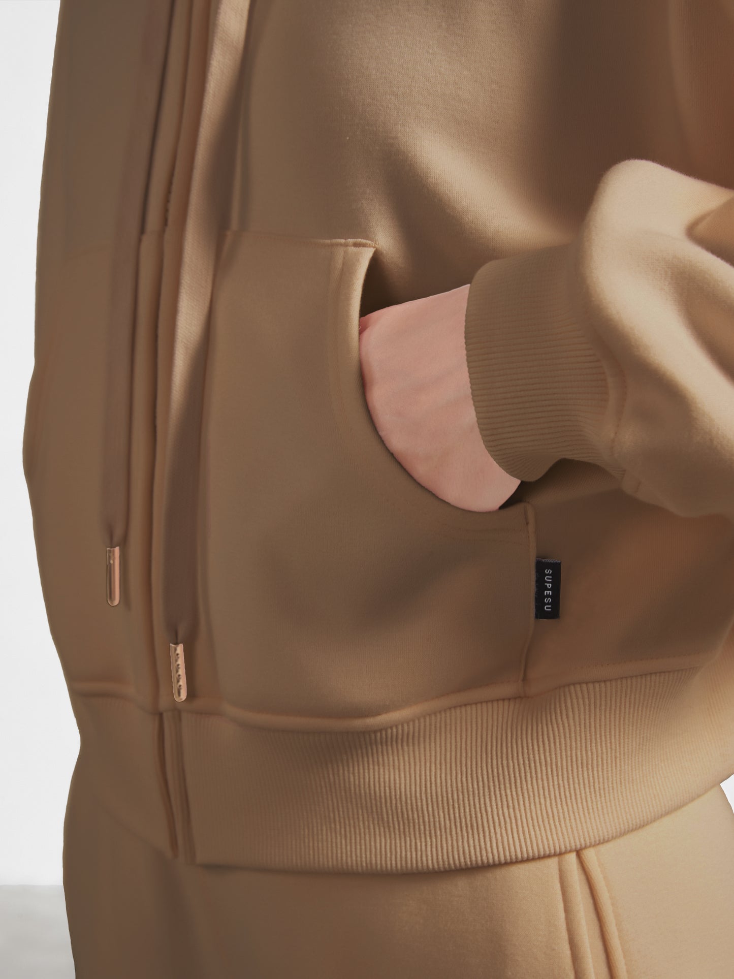 Cubby Zip Up Hoodie - Cropped & Reversible