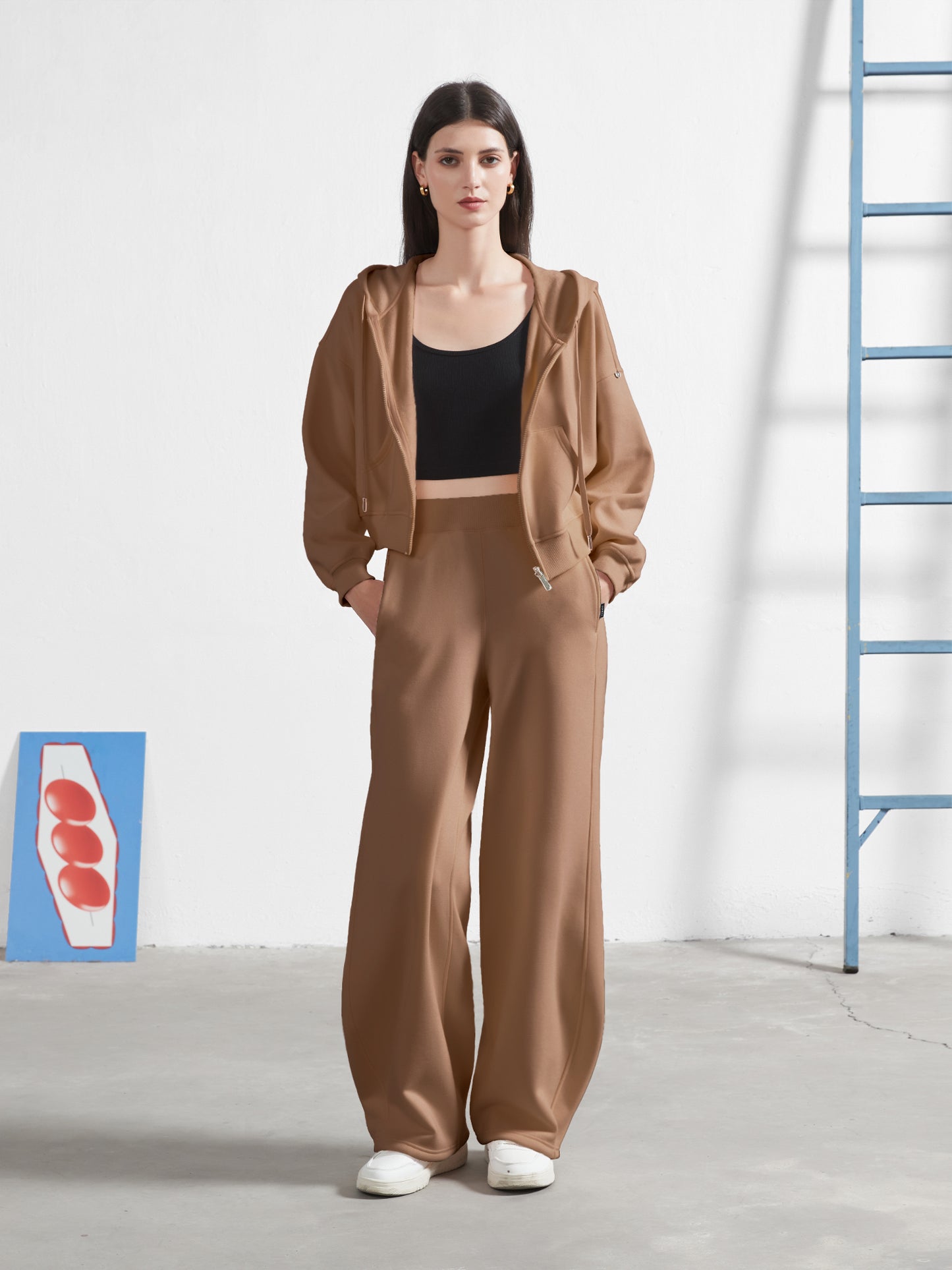 Cubby Zip Up Hoodie - Cropped & Reversible