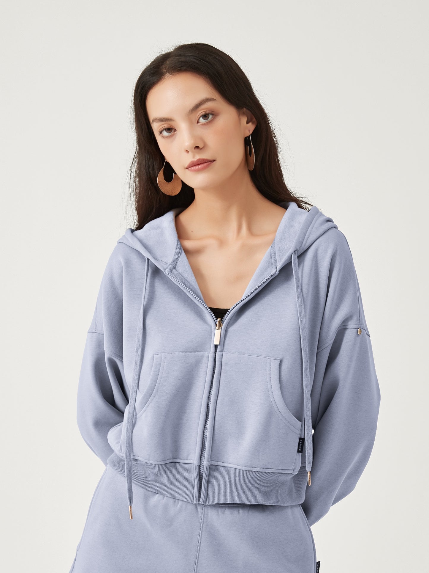 Cubby Zip Up Hoodie - Cropped & Reversible