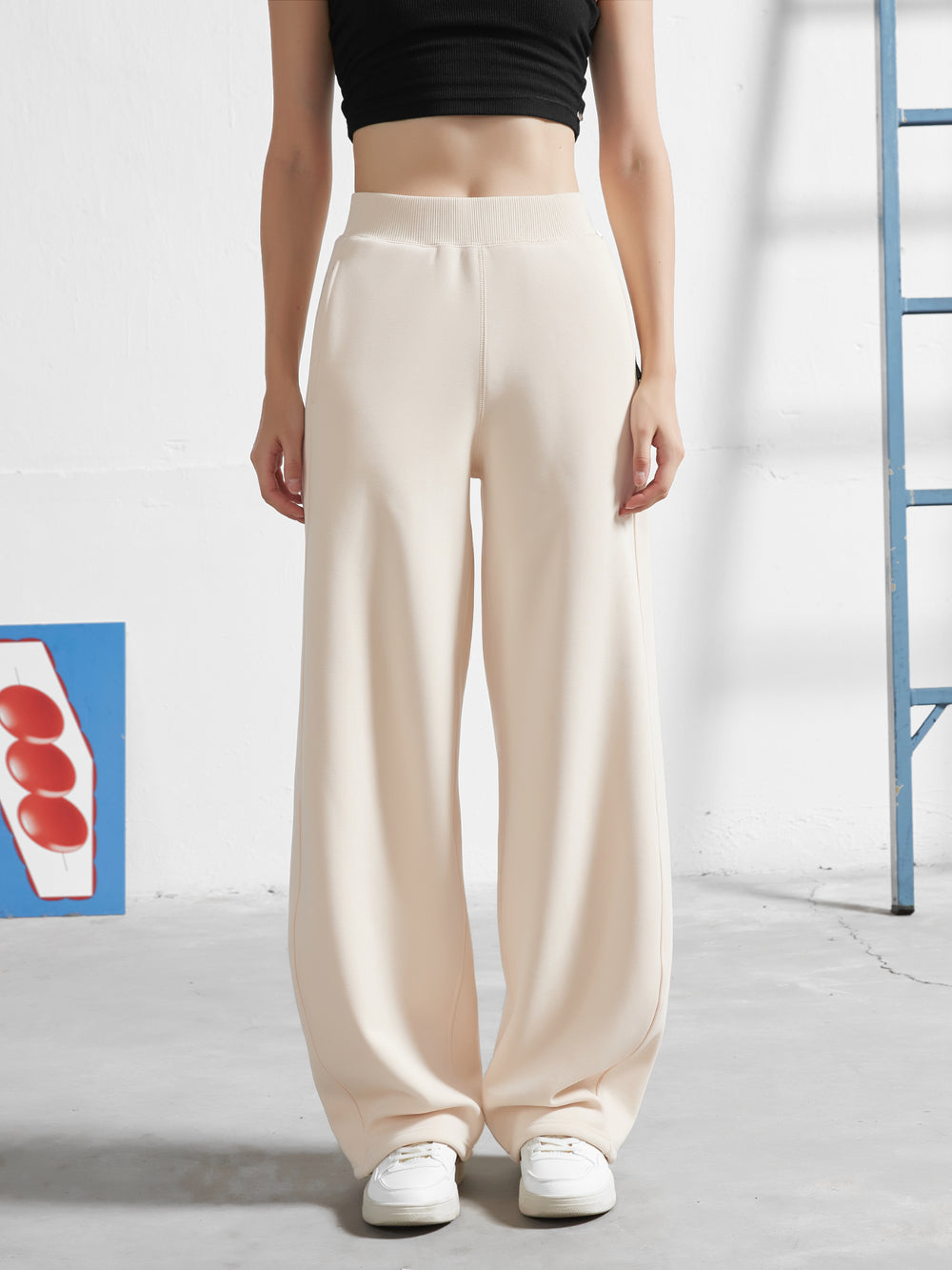 Cubby Barrel Leg Pants, High Waisted | Core Colors