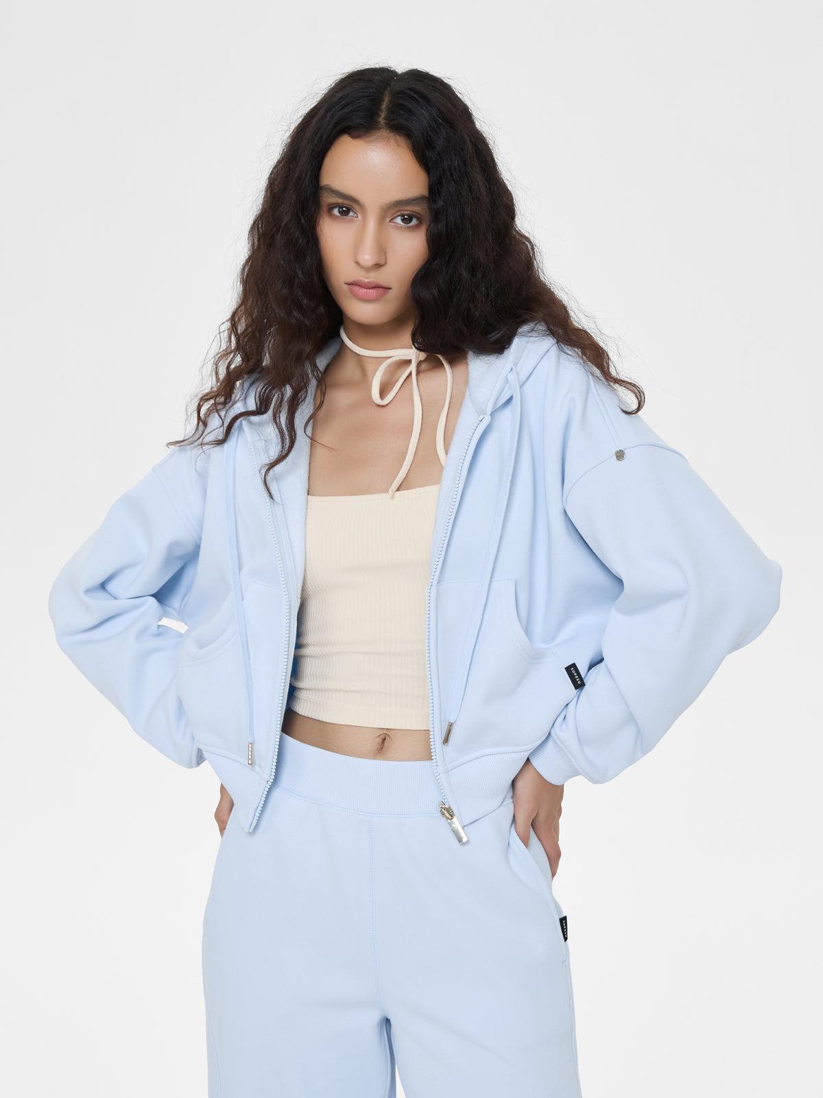 Cubby Zip Up Hoodie - Cropped & Reversible