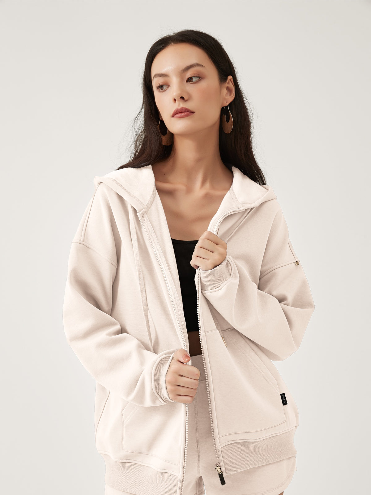 Cubby Zip Up Hoodie - Oversized & Reversible
