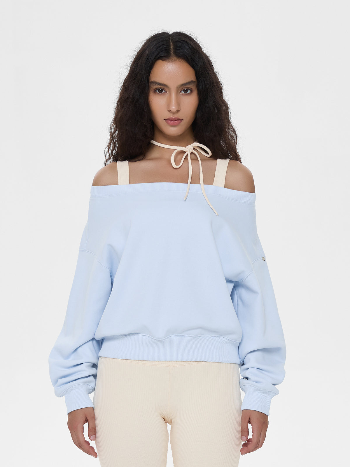Cubby Off-Shoulder Sweatshirt
